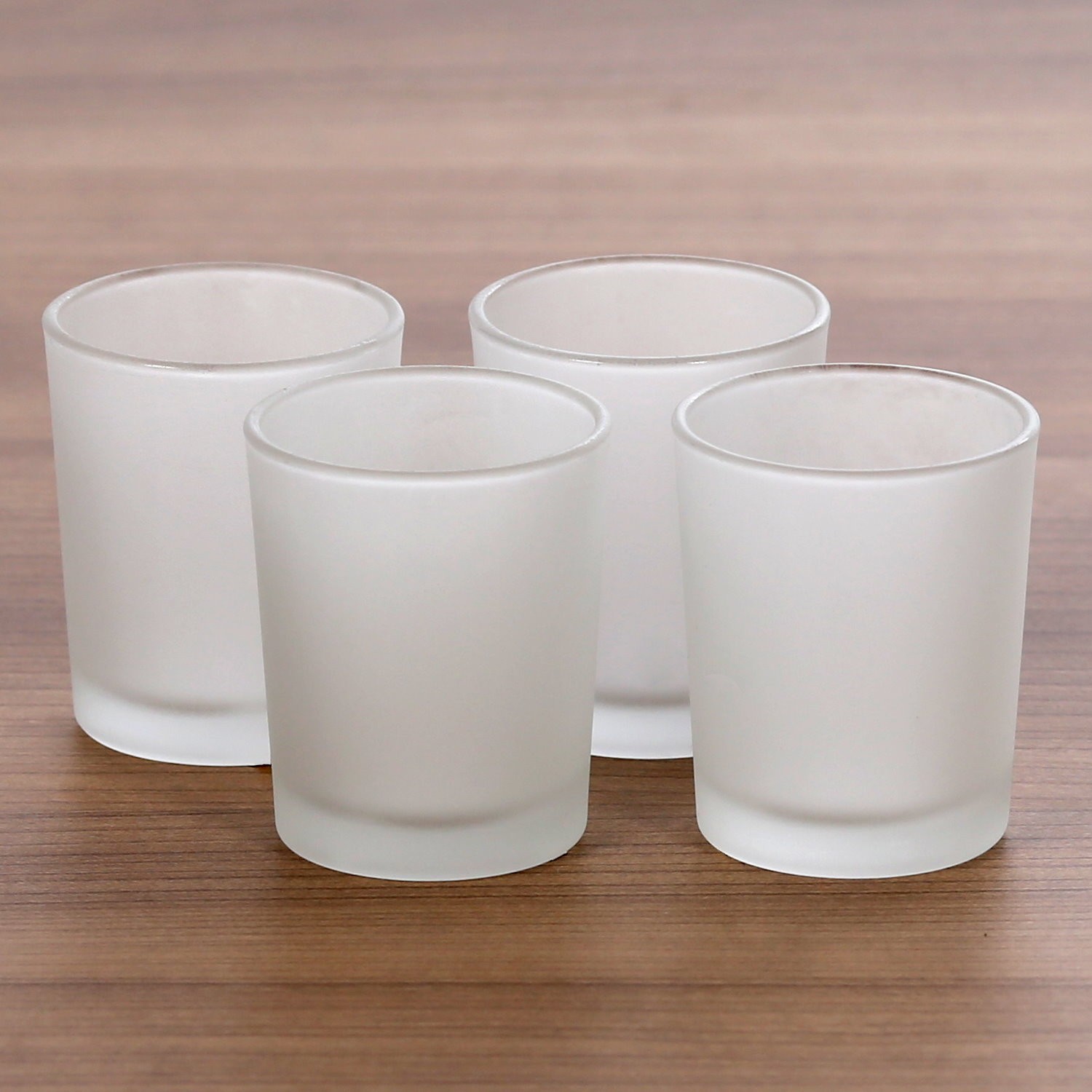Teelichthalter, hohe Teelichtgläser gefrostet, 40mm