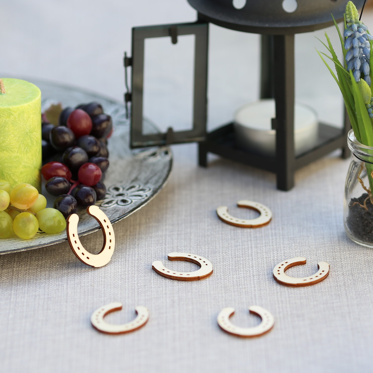 Good luck wooden table scatter – table decoration sets