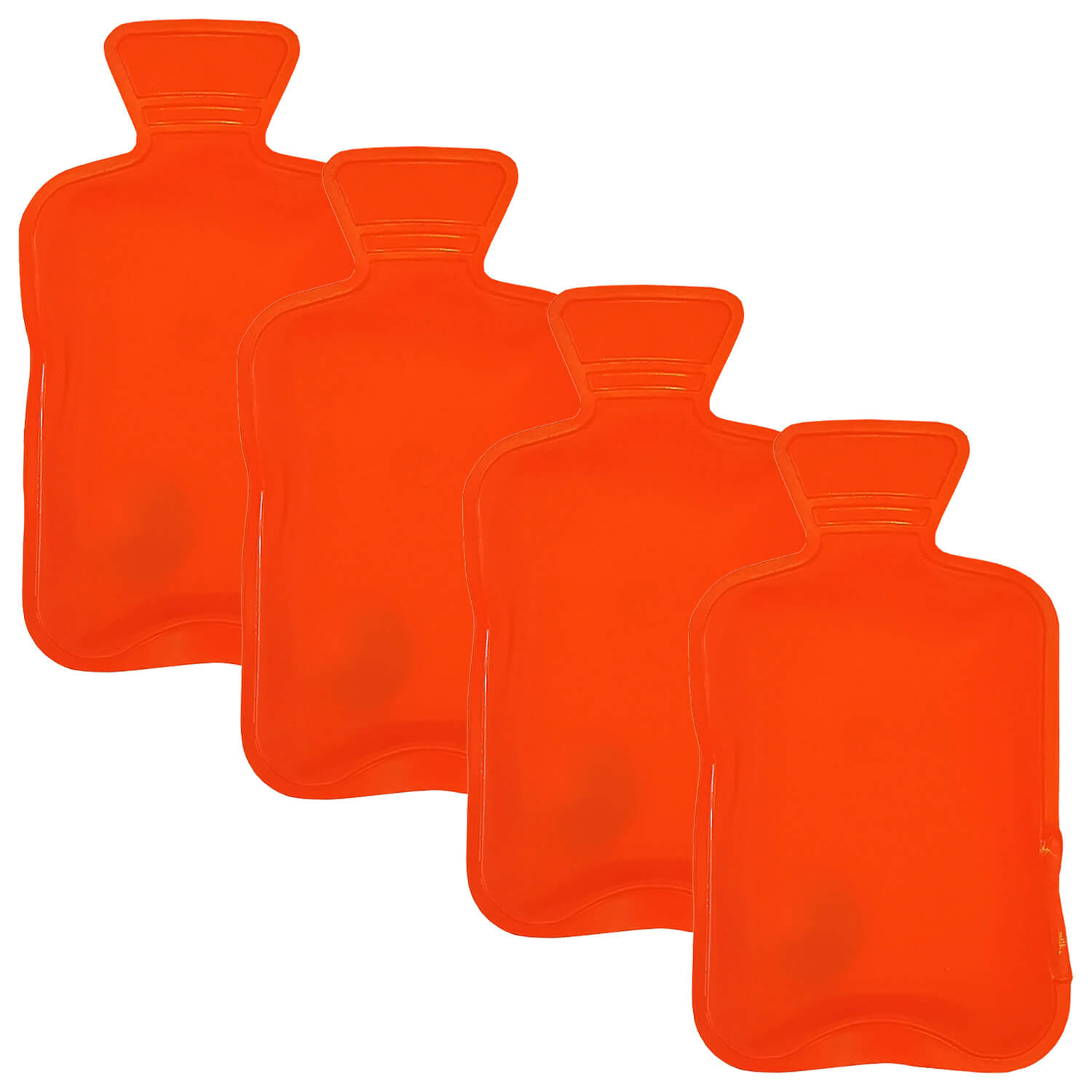 Taschenwärmer 4er Set Handwärmer - Wärmflasche matt rot - Heizpad Firebag