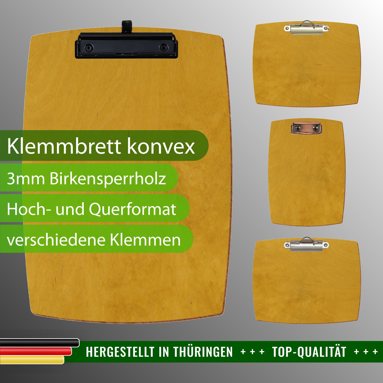 Klemmbrett konvex Eiche hell mit Produktinfos