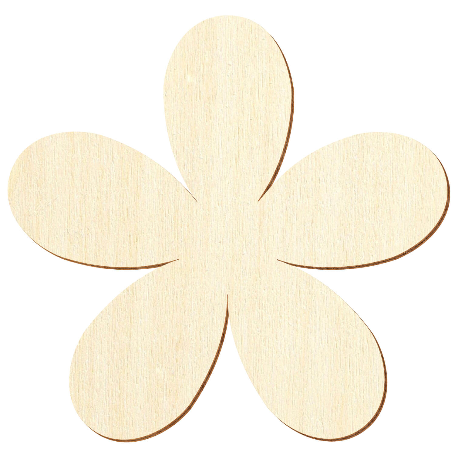 Holz Plumeria - Zuschnitt 3-50cm Deko Basteln