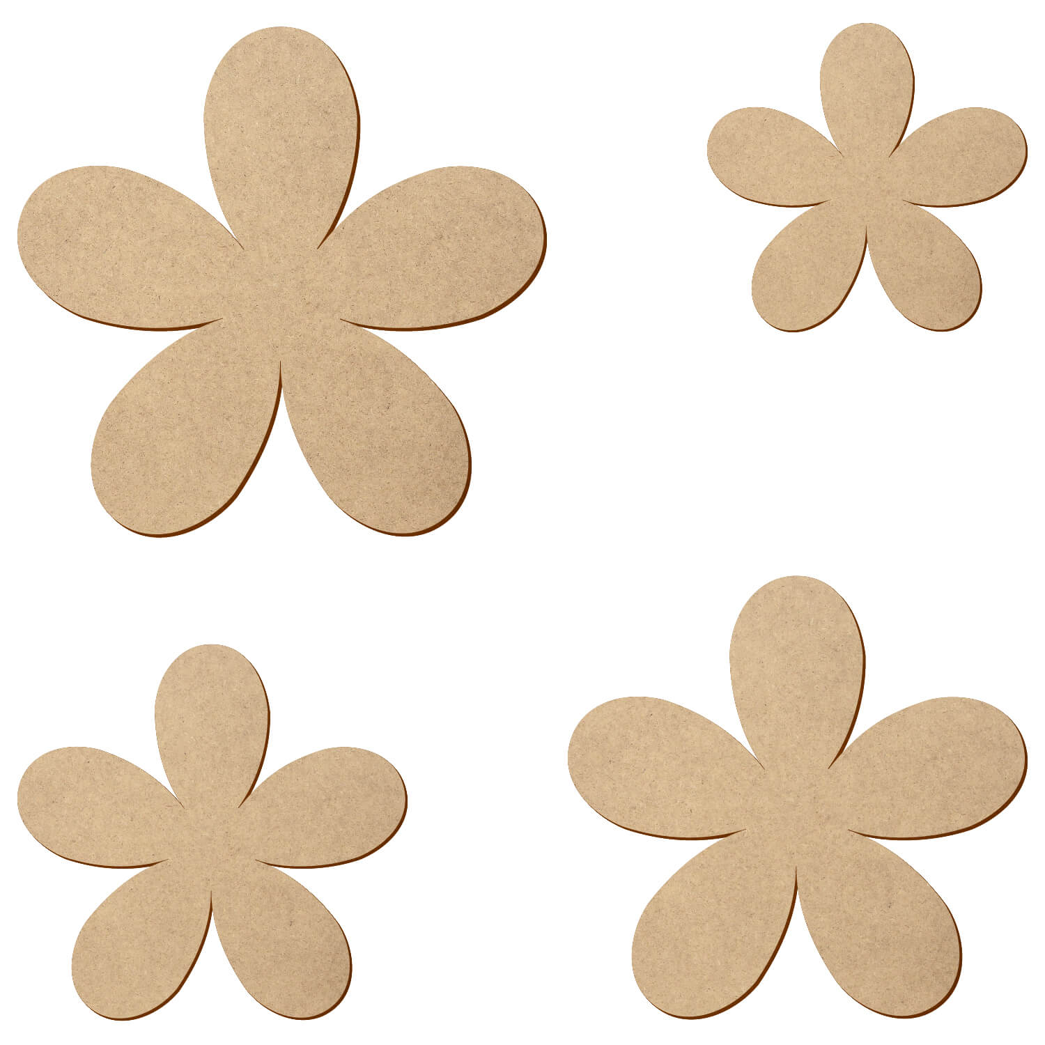 MDF Plumeria - Zuschnitt 3-50cm Deko Basteln Gruppe
