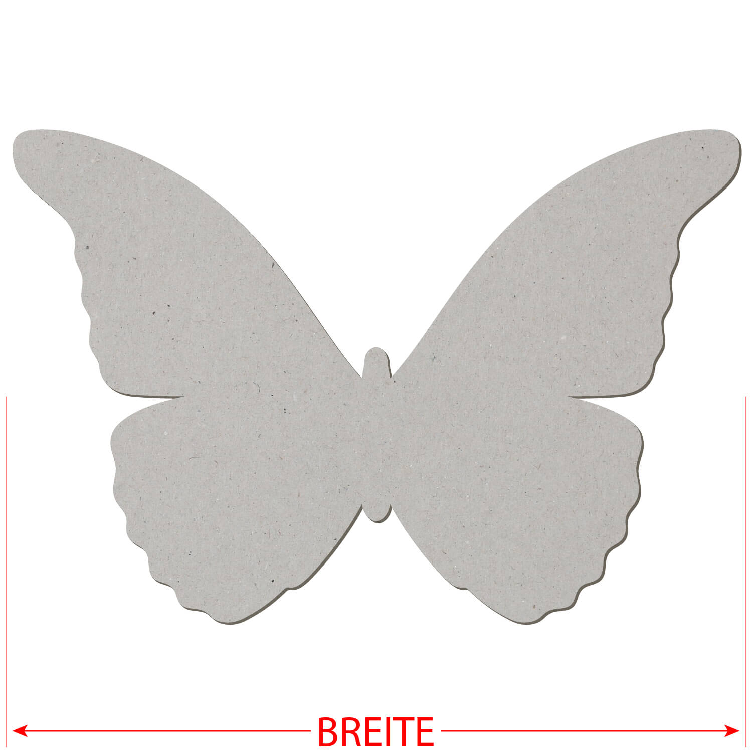Pappe Schmetterling V1 - Zuschnitt 3-50cm Deko Basteln Breite