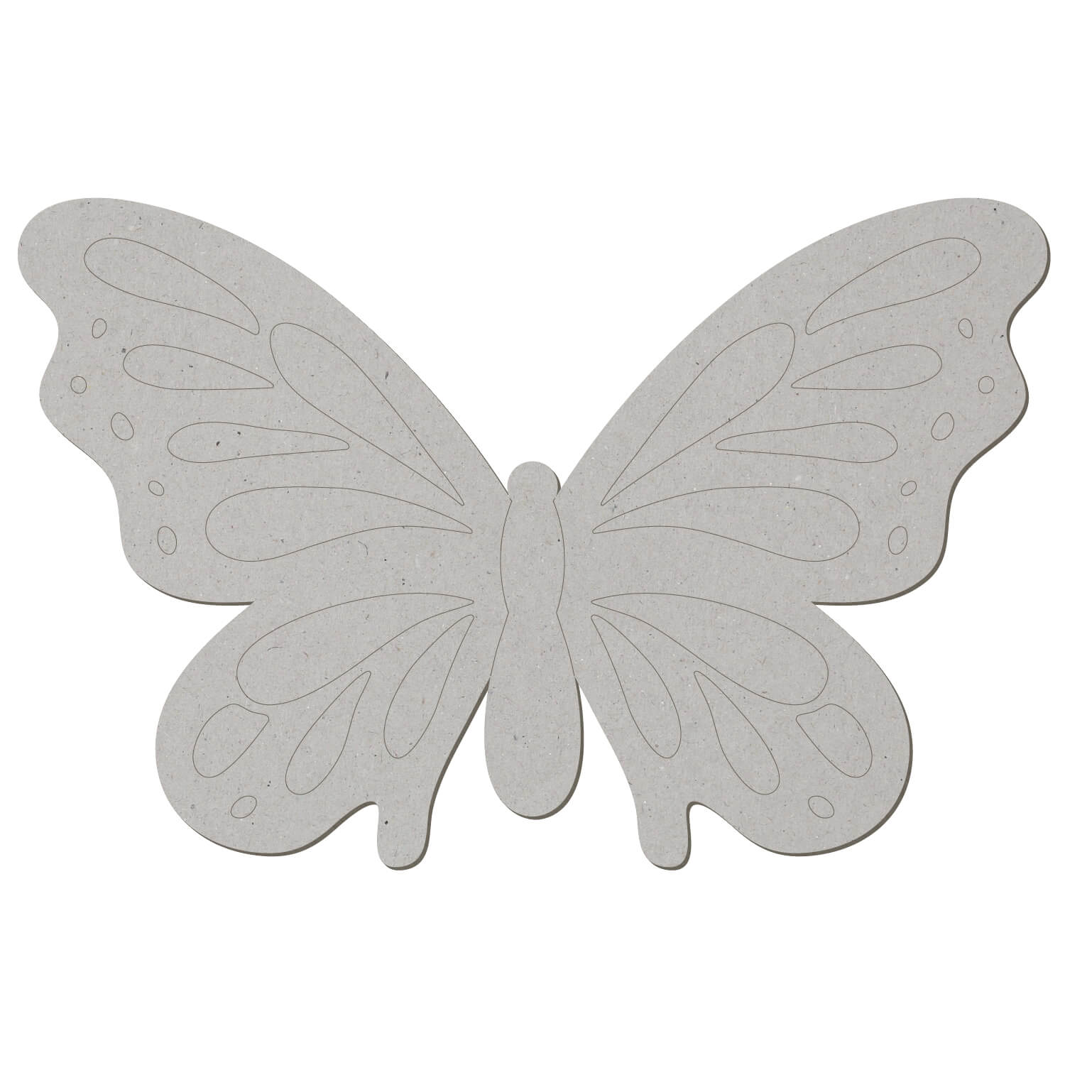 Pappe Schmetterling V2 - Zuschnitt 5-50cm Deko Basteln