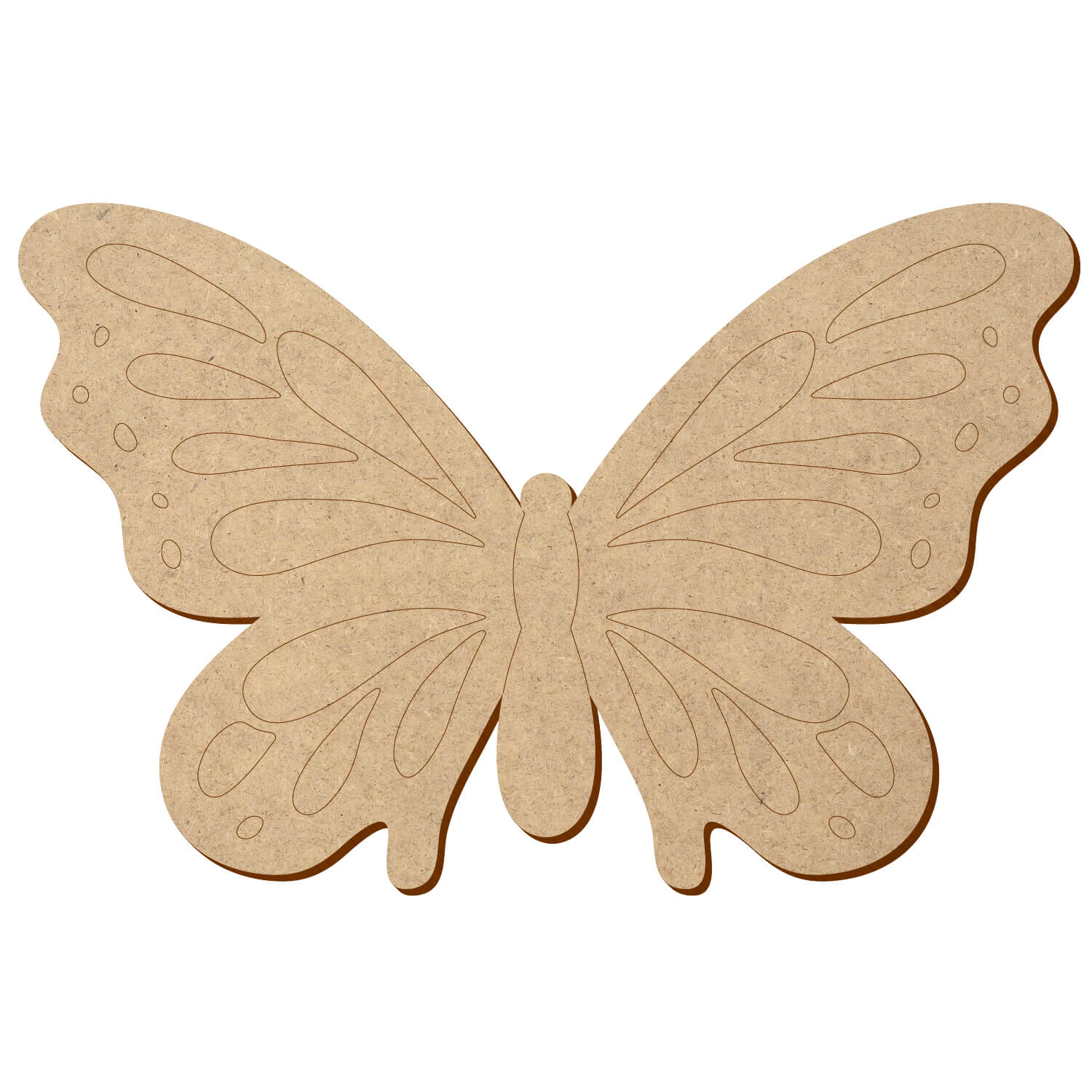 MDF Schmetterling V2 - Zuschnitt 5-50cm Deko Basteln