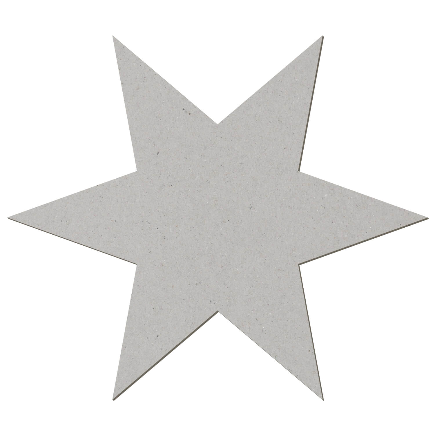 6 armiger Stern Zuschnitt Pappe Zuschnitt 3-50cm