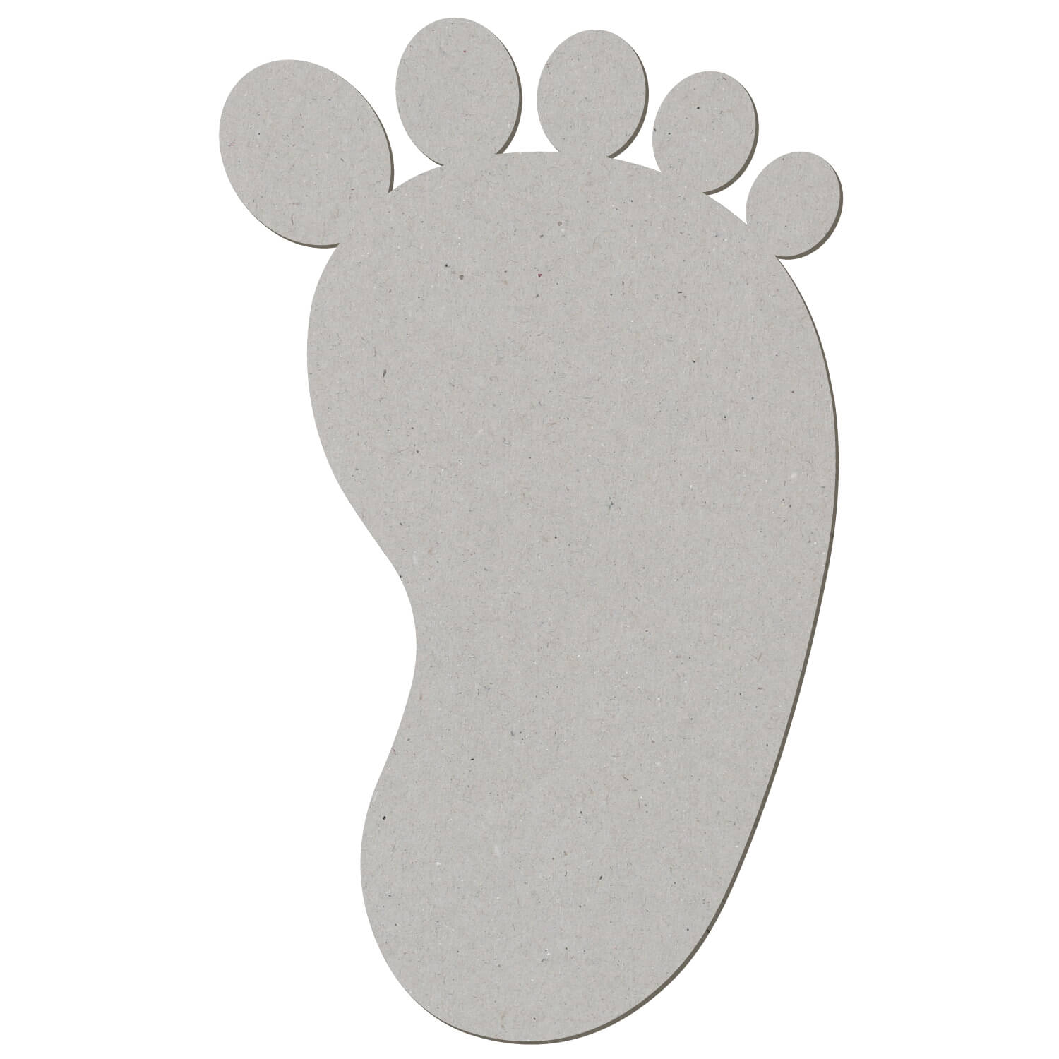 Pappe Fuss - Zuschnitt 3-50cm Deko Basteln