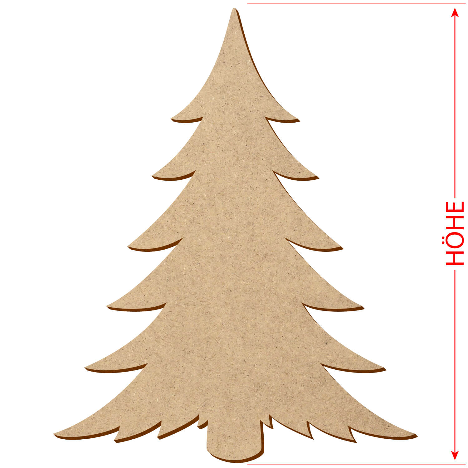 MDF Tanne Modern - Zuschnitt 3-50cm Deko Basteln Größe