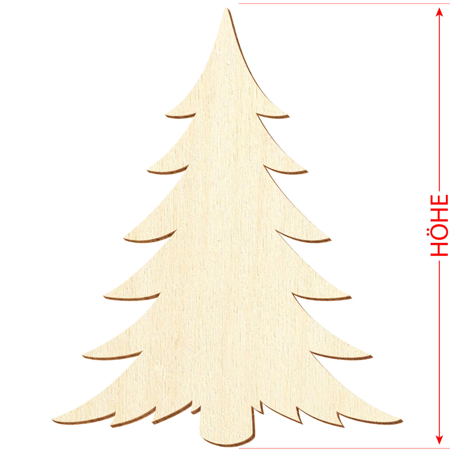 Holz Tanne Modern - Zuschnitt 3-50cm Deko Basteln Größe