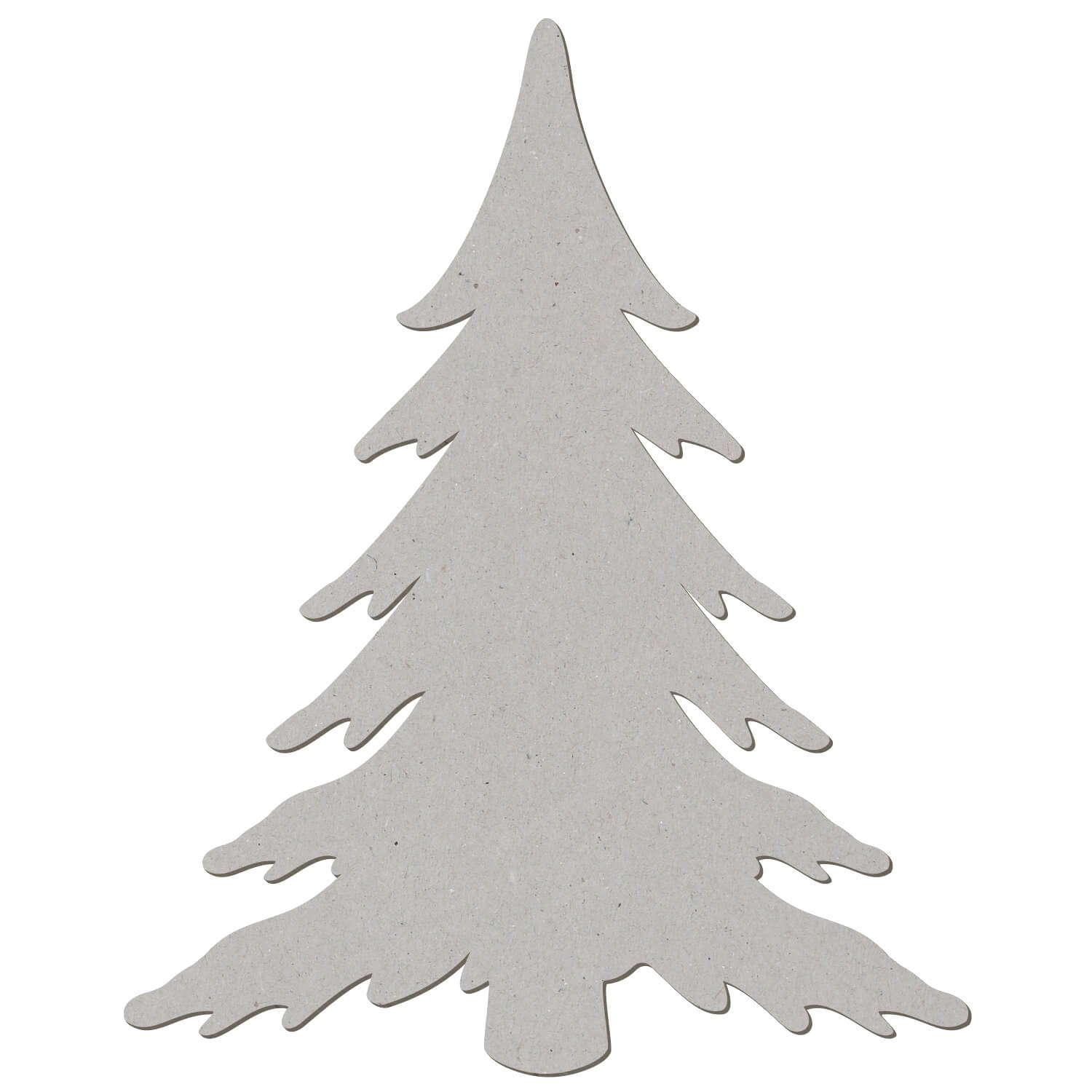 Pappe Tanne Schnee - Zuschnitt 3-50cm Deko Basteln