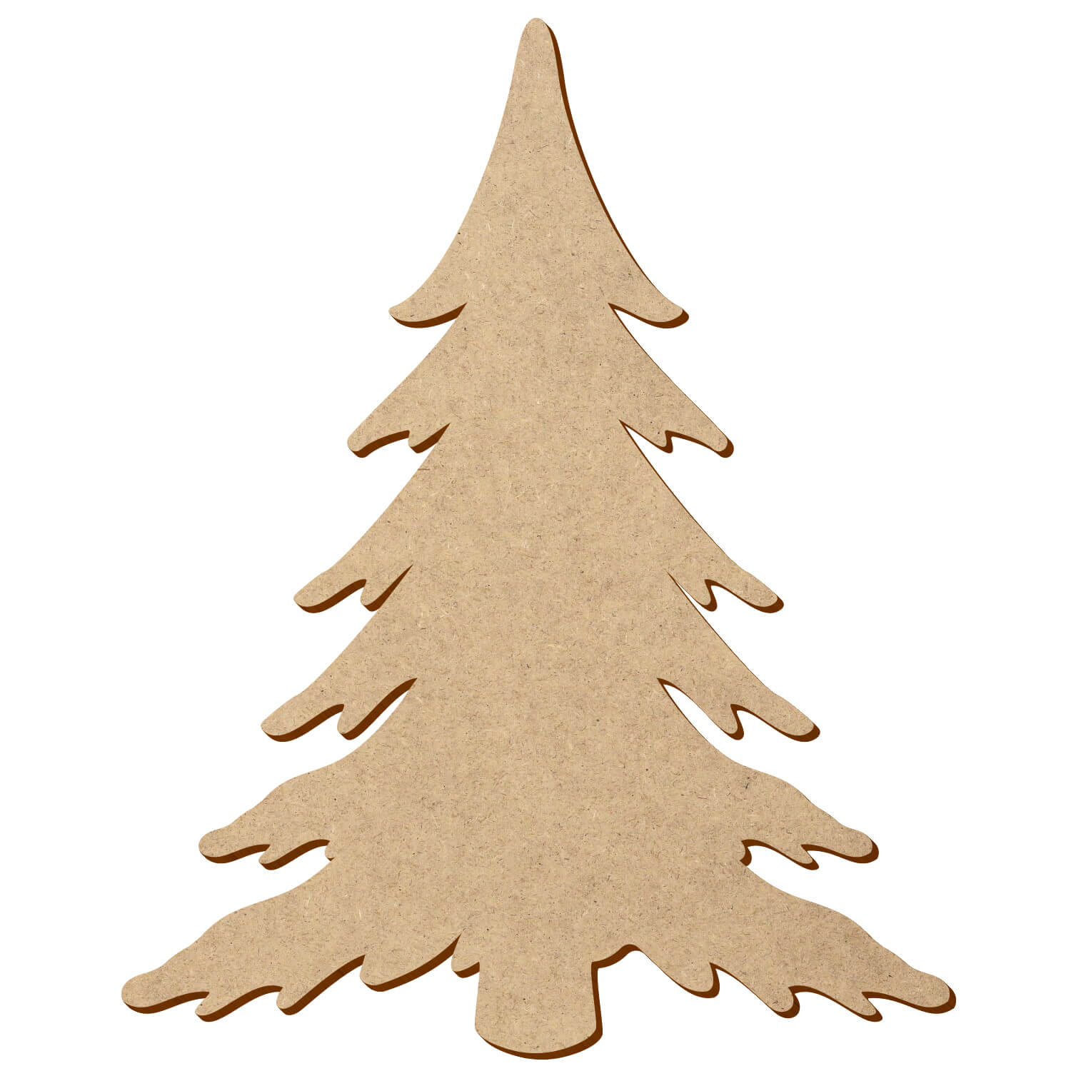 MDF Tanne Schnee - Zuschnitt 3-50cm Deko Basteln