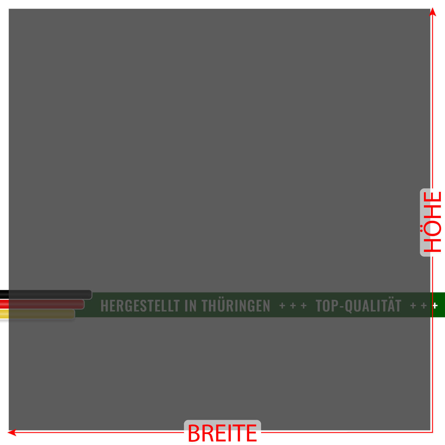 PLEXIGLAS® Zuschnitt 3-50cm - Quadrat Dunkelgrau transparent