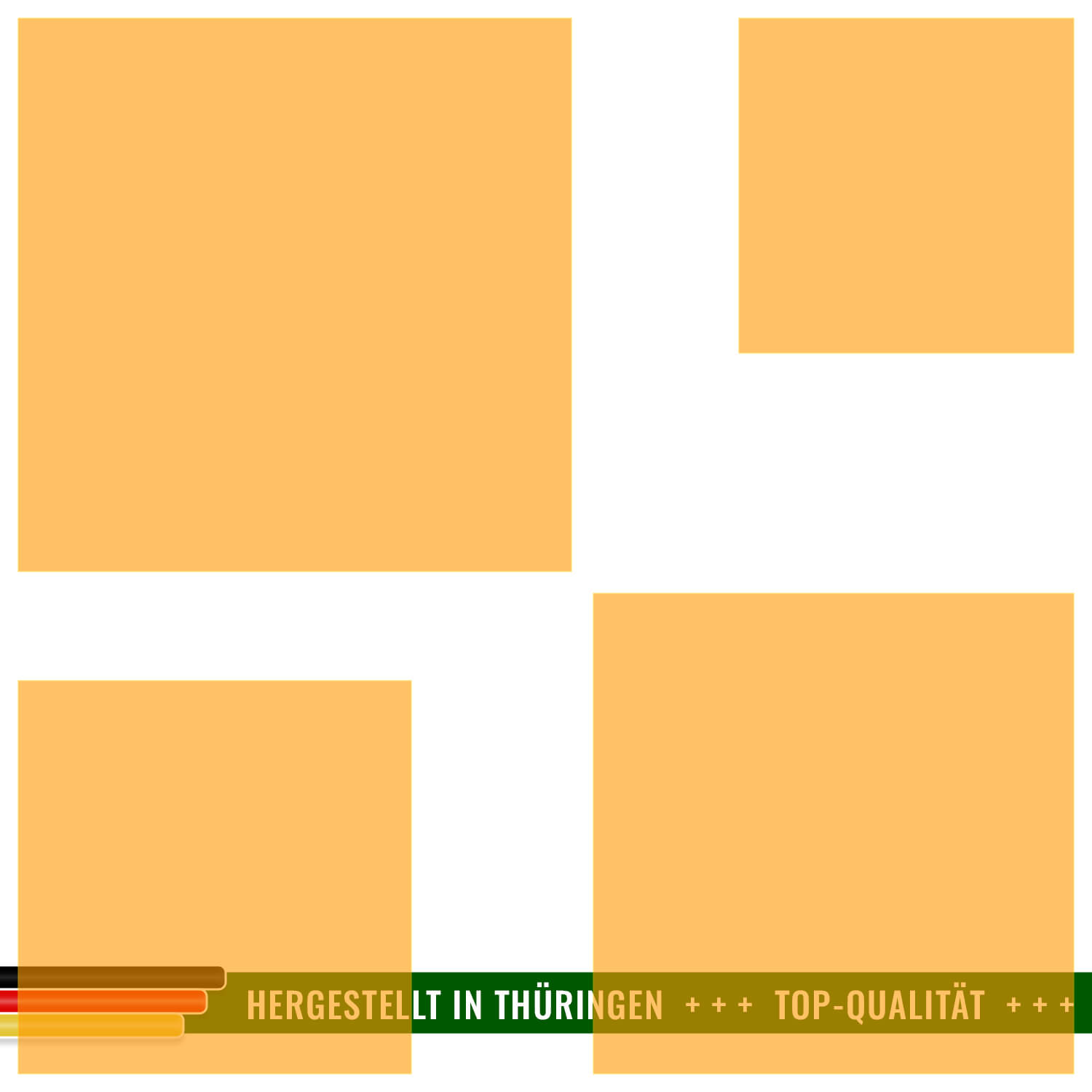 PLEXIGLAS® Zuschnitt 3-50cm - Quadrat Neonorange transparent Gruppenbild