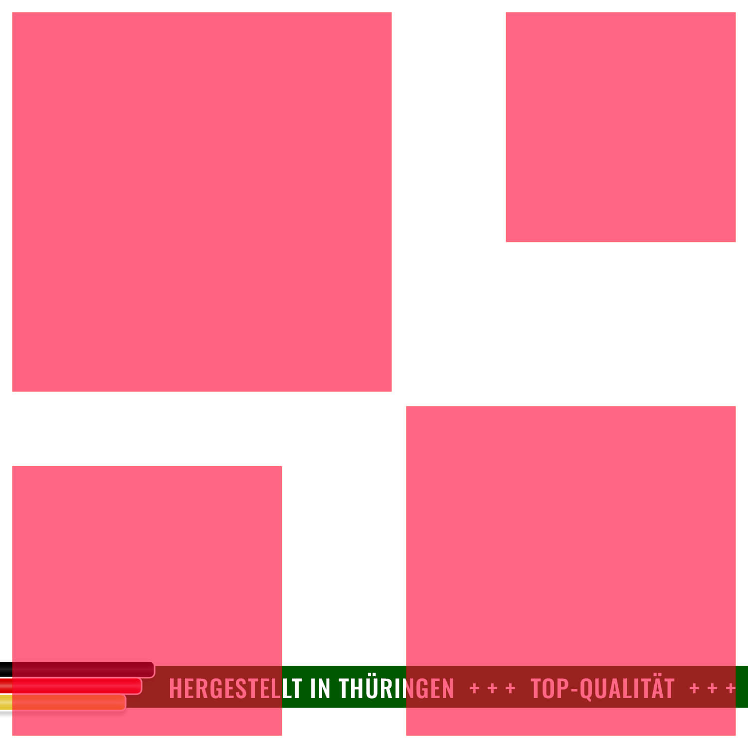 PLEXIGLAS® Zuschnitt 3-50cm - Quadrat Neonrot transparent Gruppenbild