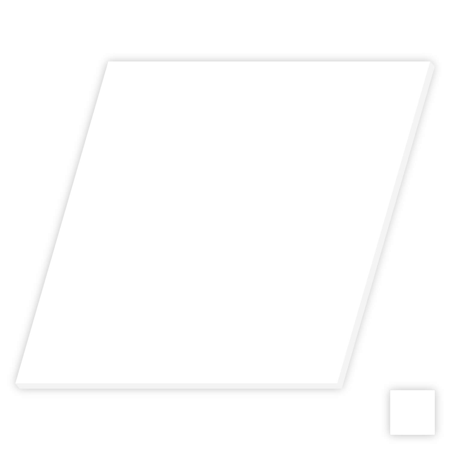PLEXIGLAS® Zuschnitt 3-50cm - Quadrat weiß