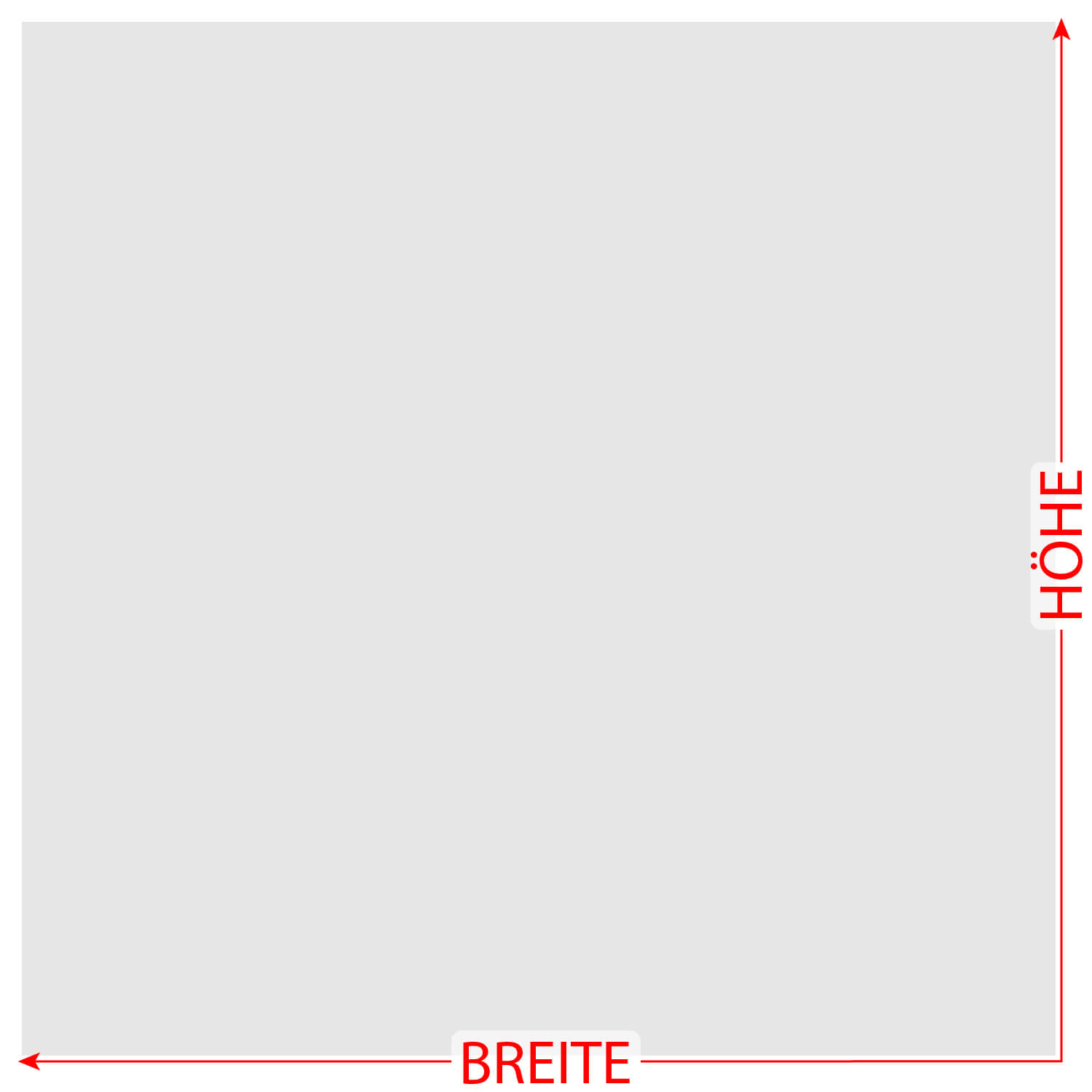 PLEXIGLAS® Zuschnitt 3-50cm - Quadrat grau Größe