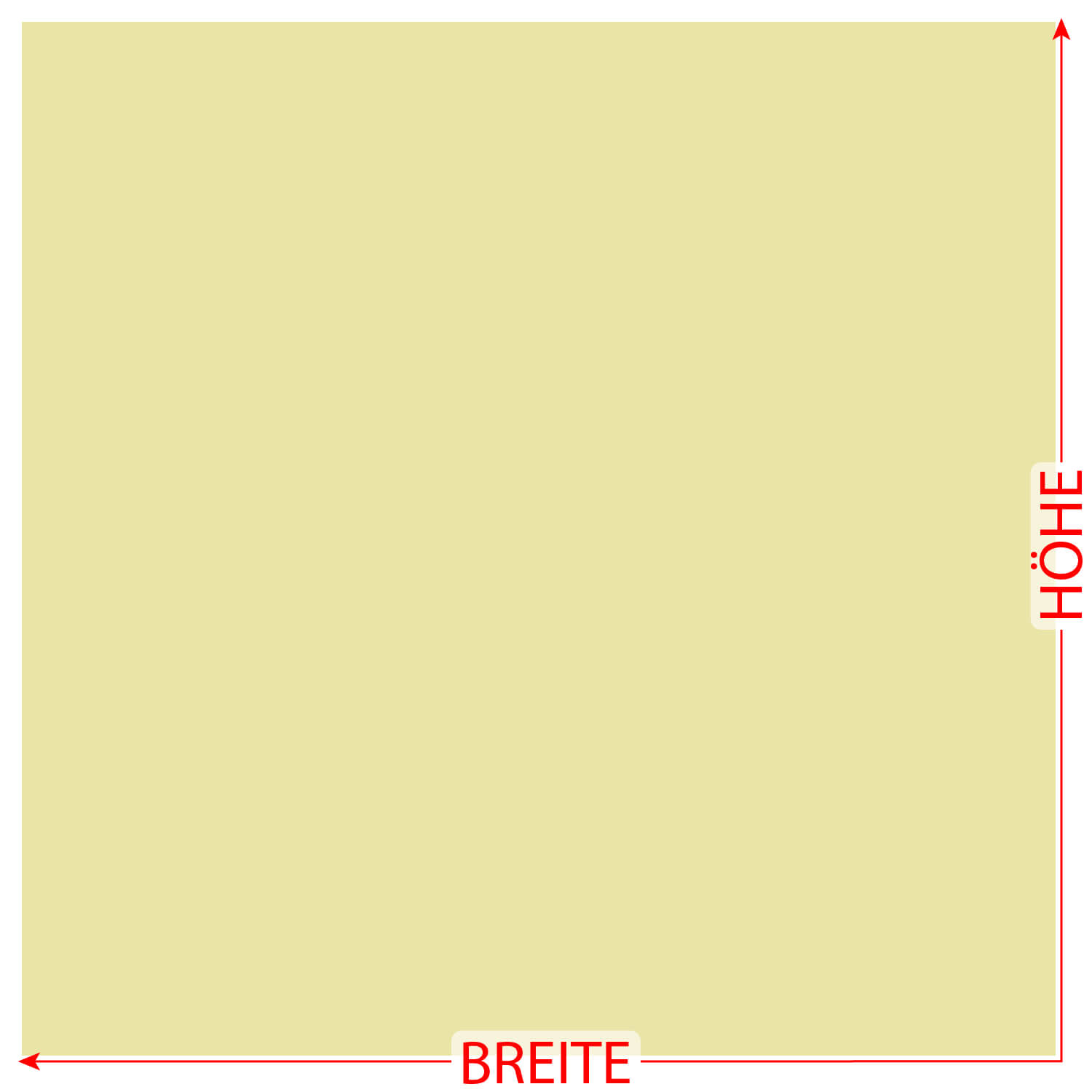 PLEXIGLAS® Zuschnitt 3-50cm - Quadrat creme Größe