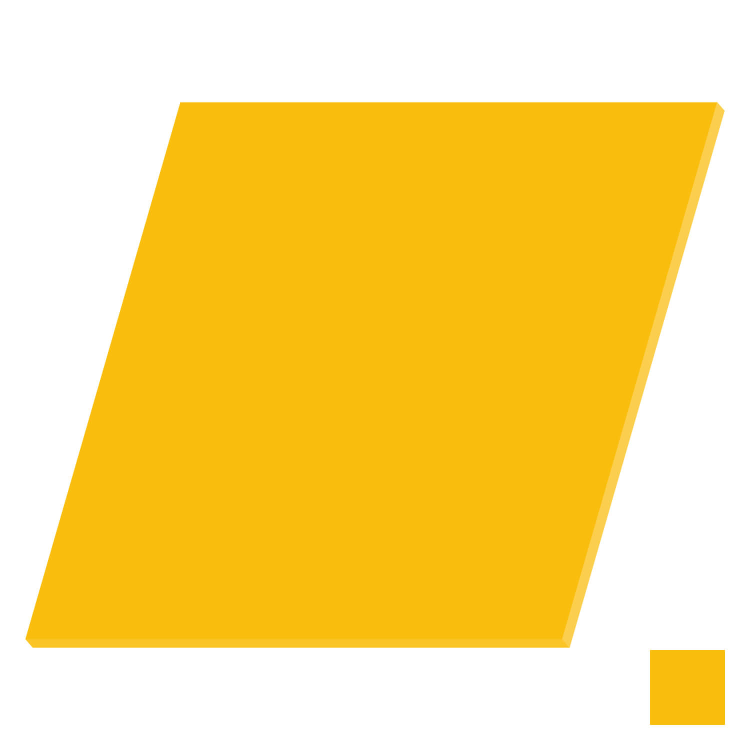 PLEXIGLAS® Zuschnitt 3-50cm - Quadrat gelb