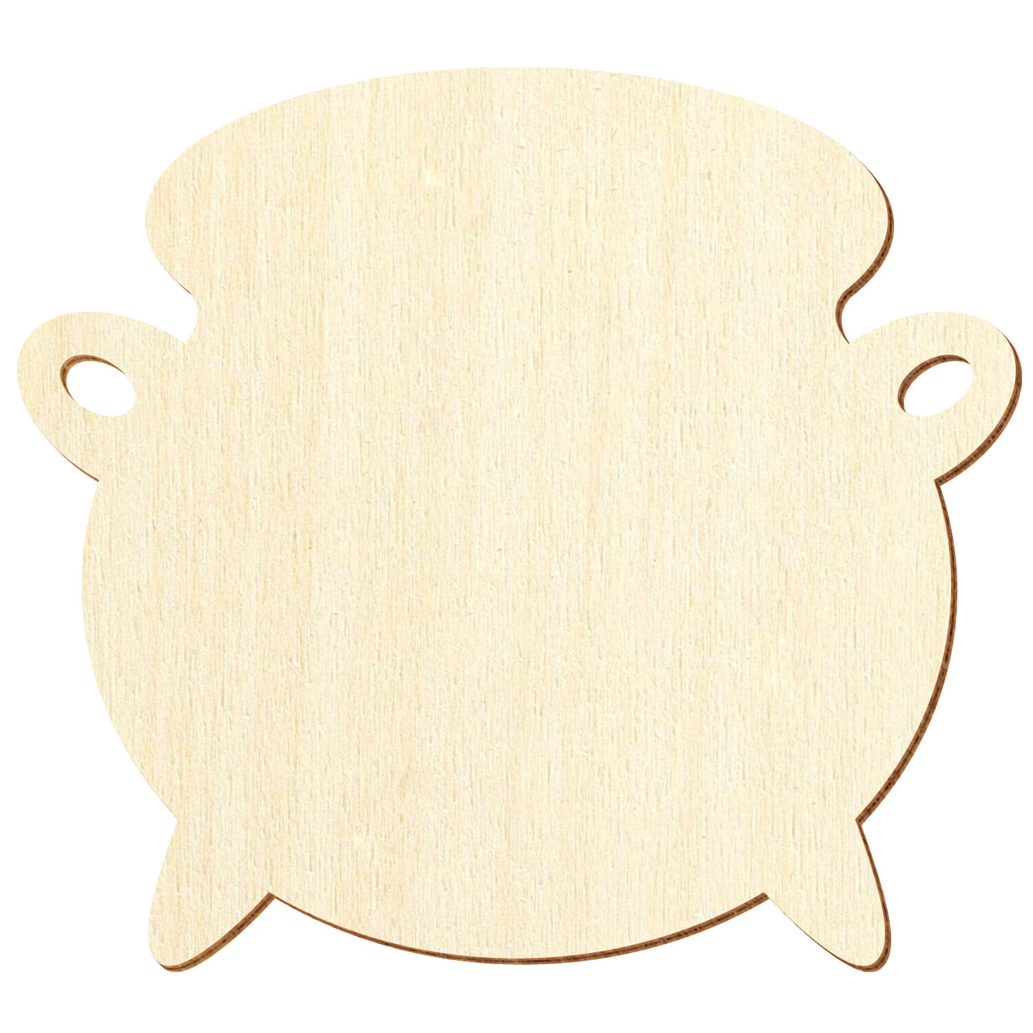 Holz Hexenkessel  - Zuschnitt 3-50cm Deko Basteln