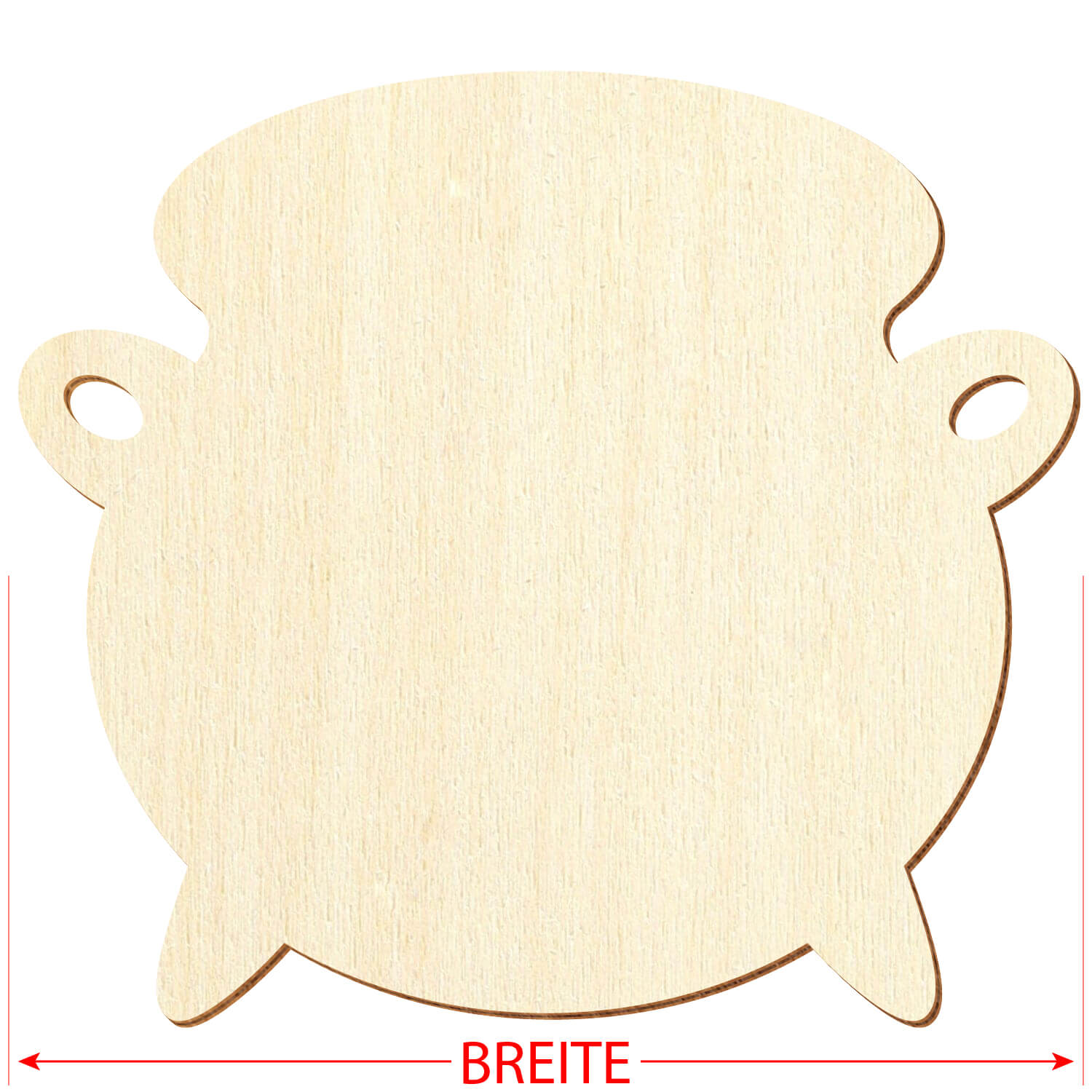 Holz Hexenkessel  - Zuschnitt 3-50cm Deko Basteln Größe