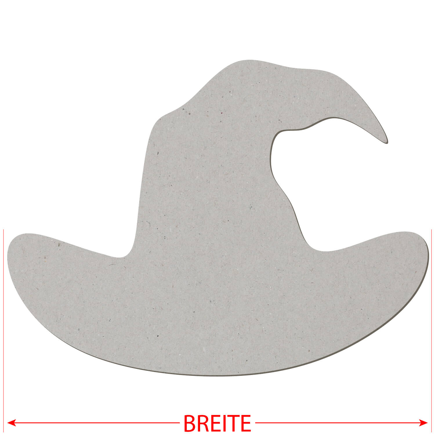 Pappe Hexenhut - Zuschnitt 3-50cm Deko Basteln Größe