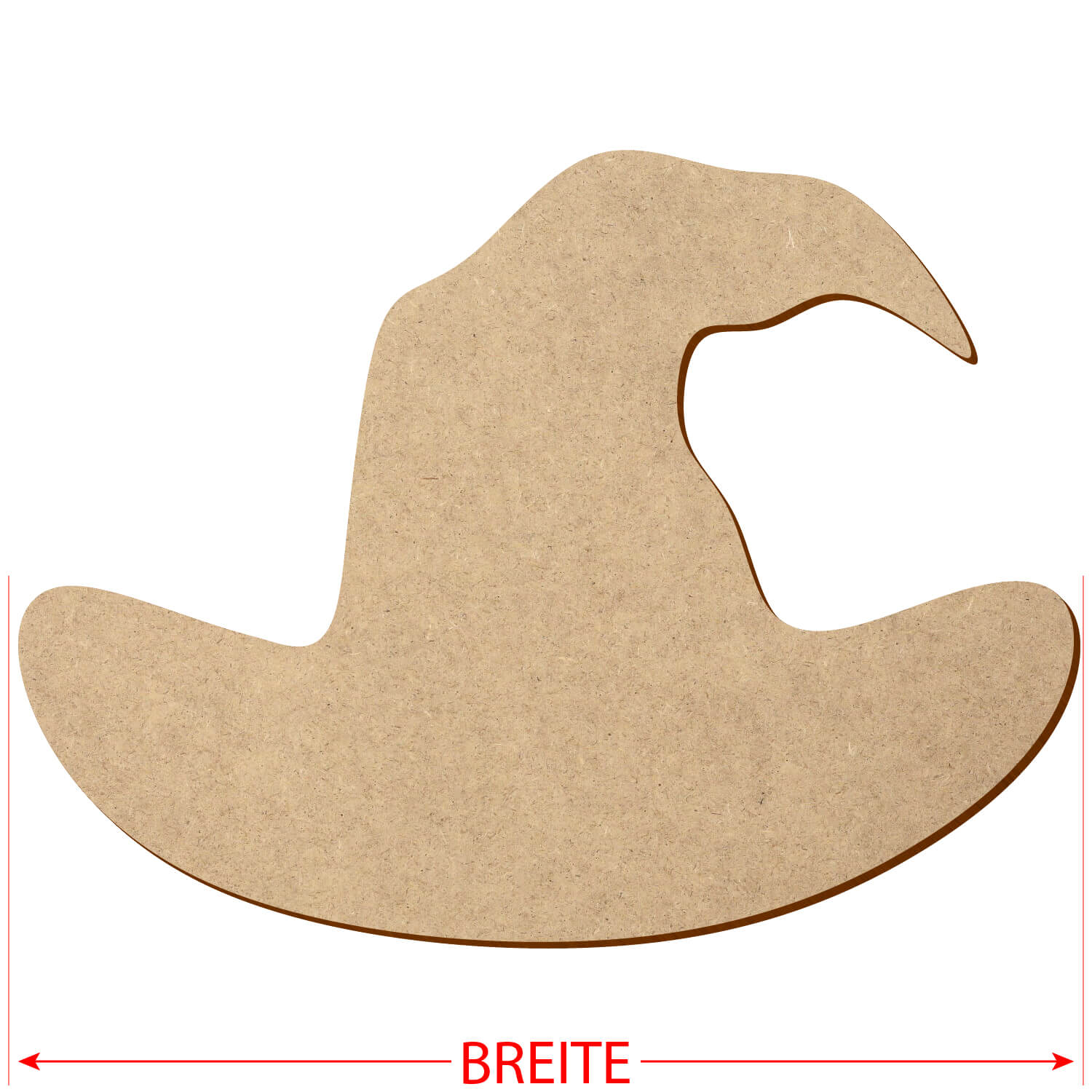MDF Hexenhut - Zuschnitt 3-50cm Deko Basteln Größe