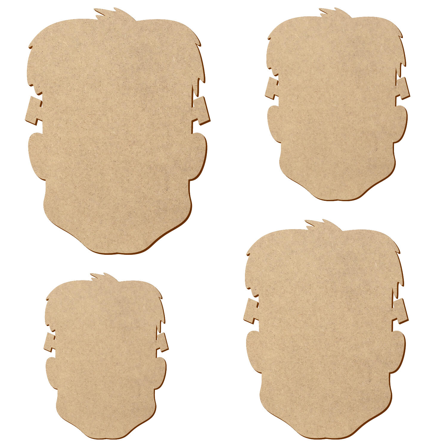MDF Frankenstein's Kopf - Zuschnitt 3-50cm Deko Basteln Gruppe
