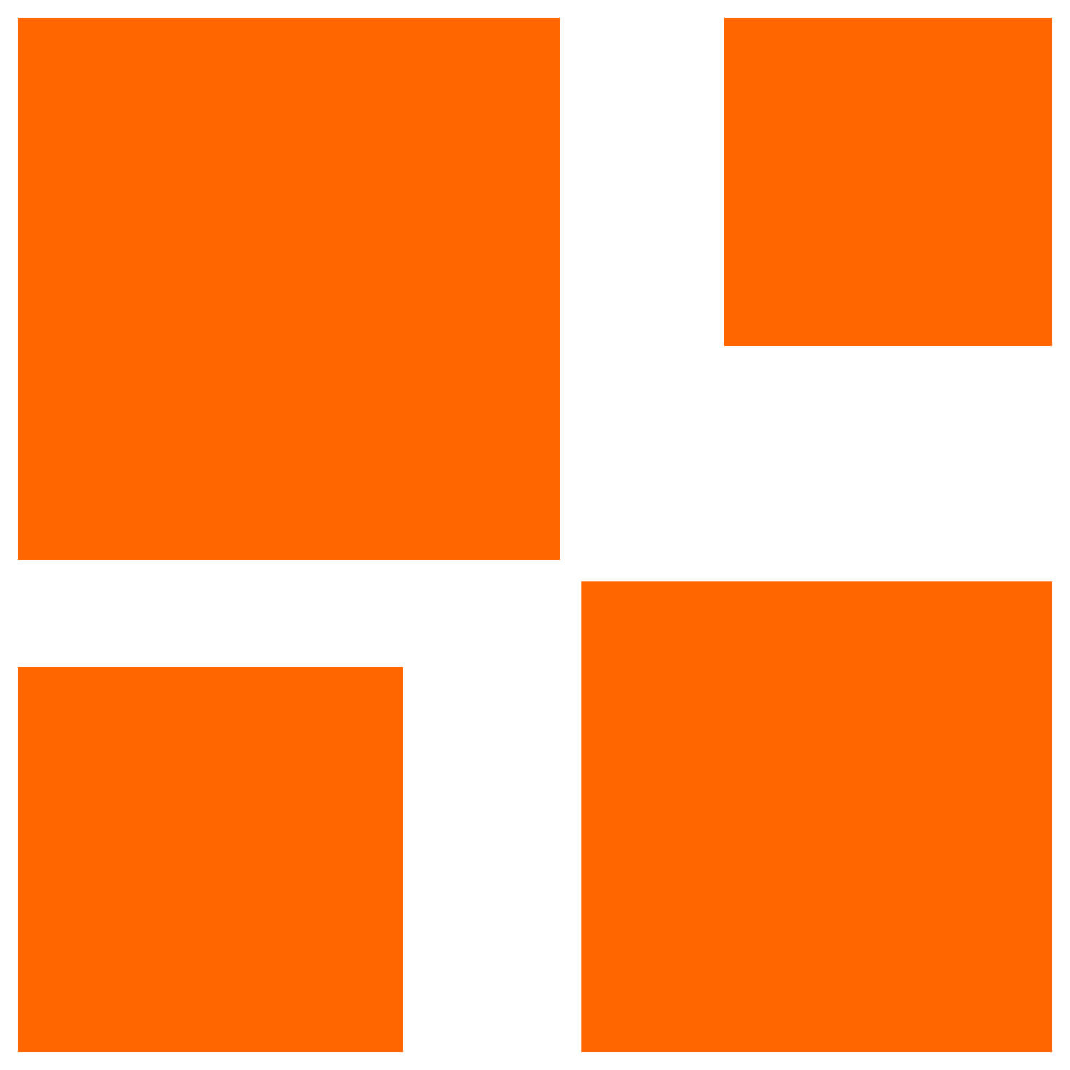 PLEXIGLAS® Zuschnitt 3-50cm - Quadrat orange Gruppenbild