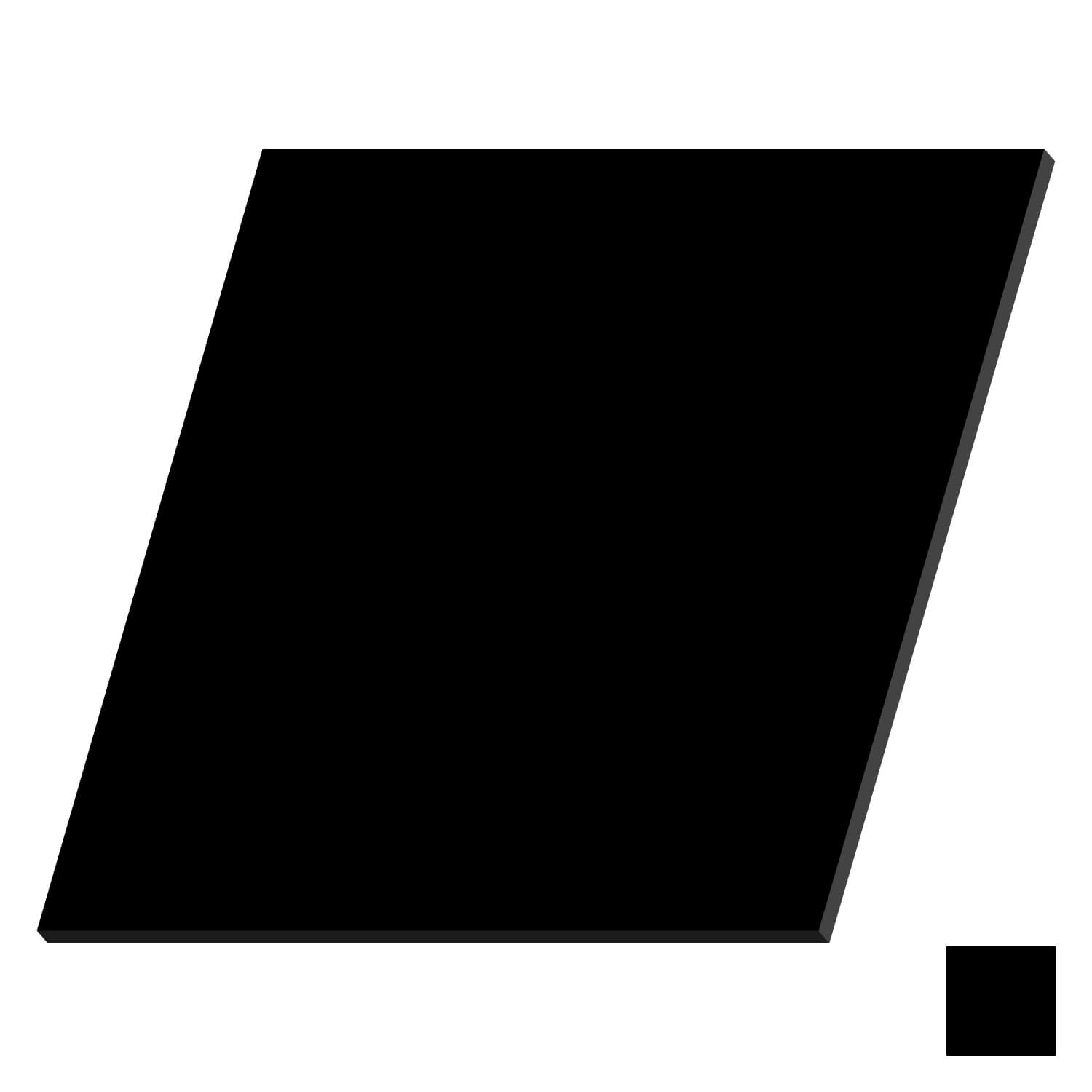 PLEXIGLAS® Zuschnitt 3-50cm - Quadrat schwarz