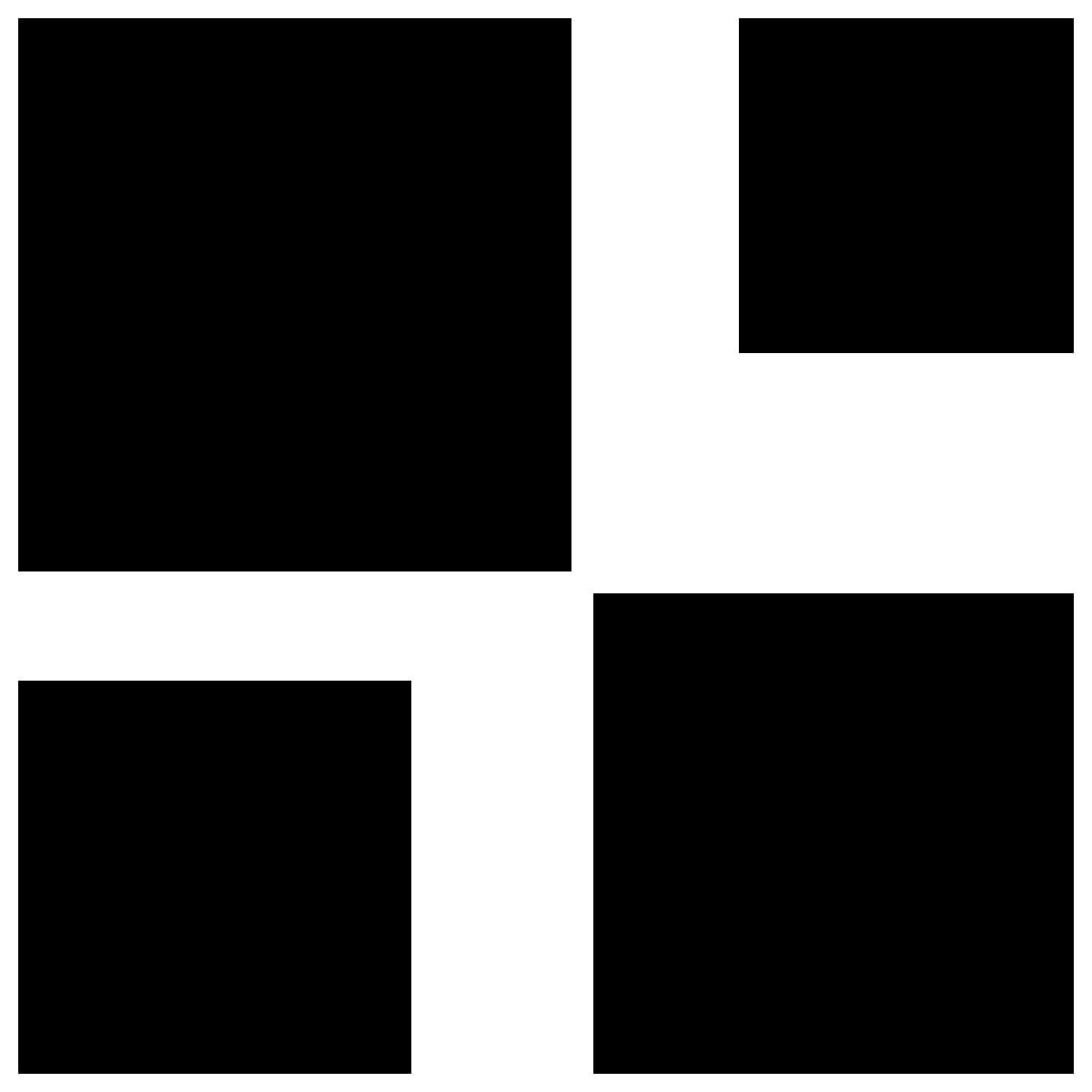 PLEXIGLAS® Zuschnitt 3-50cm - Quadrat schwarz Gruppenbild