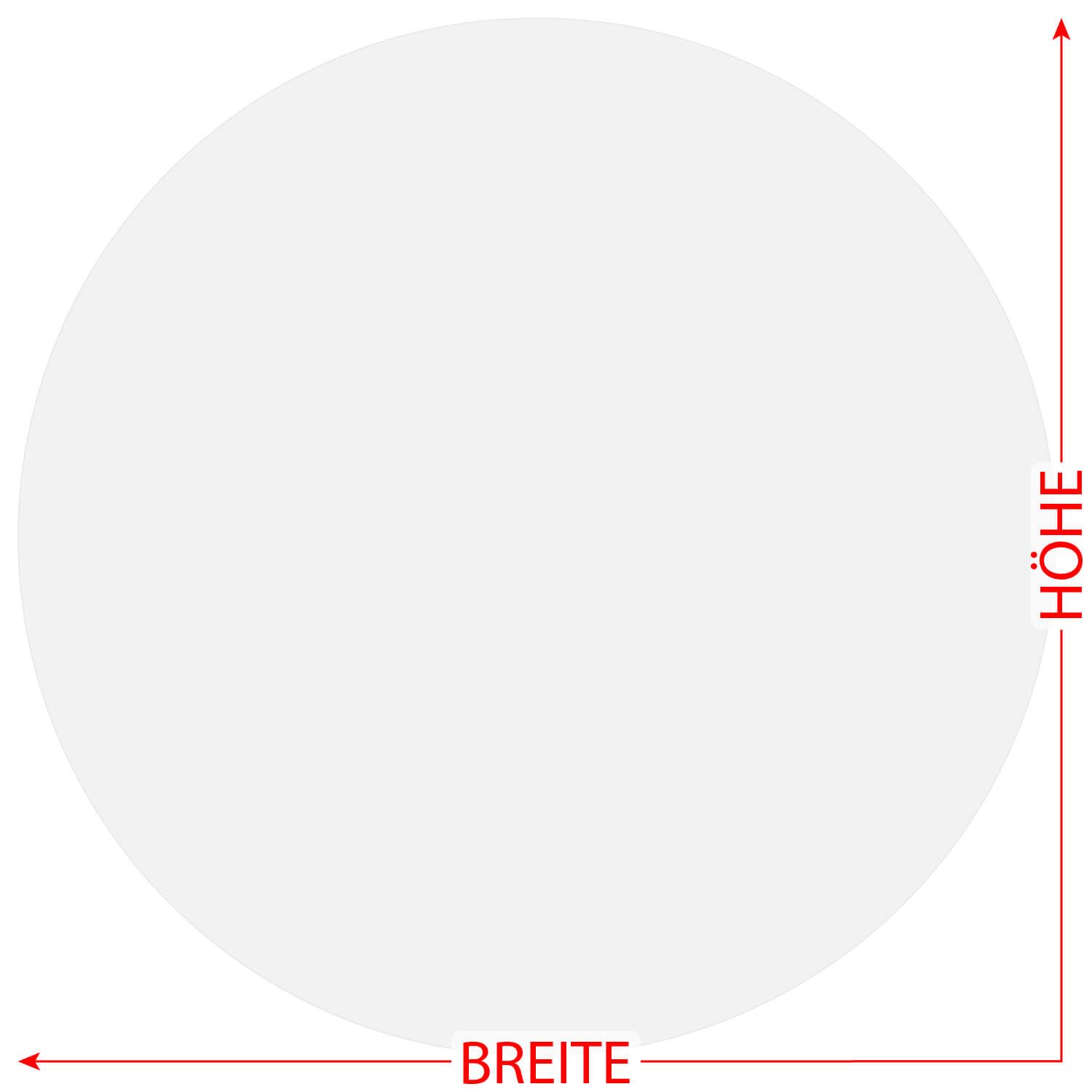 PLEXIGLAS® Zuschnitt 3-50cm - Scheibe Kreis Farblos milchig Größe