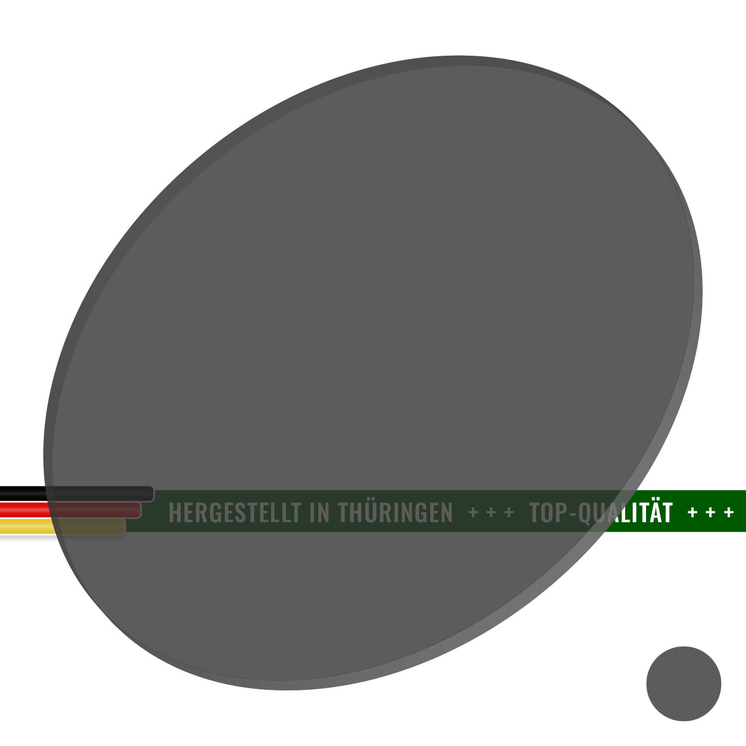 PLEXIGLAS® Zuschnitt 3-50cm - Scheibe Kreis grau transparent