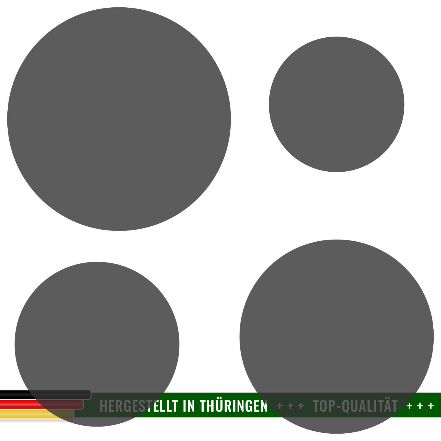 PLEXIGLAS® Zuschnitt 3-50cm - Scheibe Kreis grau transparent Gruppenbild