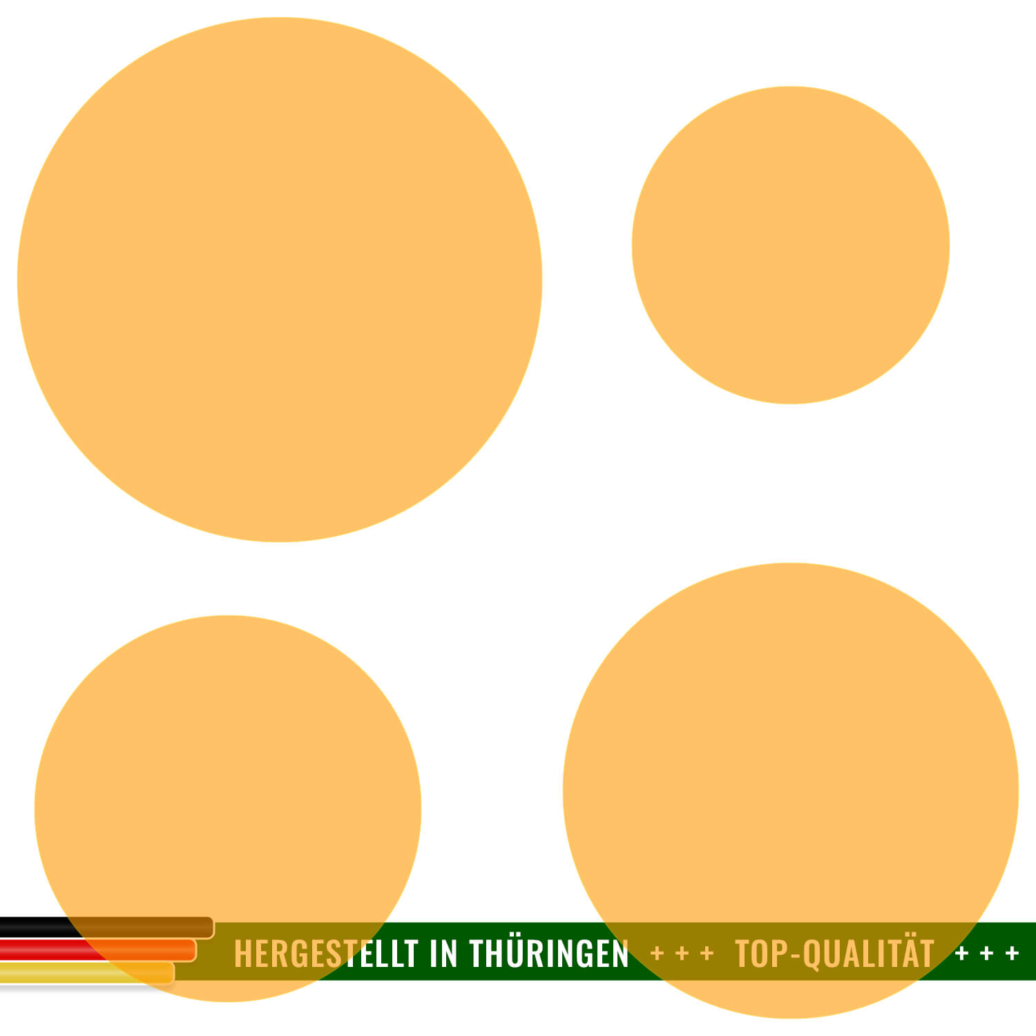 PLEXIGLAS® Zuschnitt 3-50cm - Scheibe Kreis Neonorange transparent Gruppenbild
