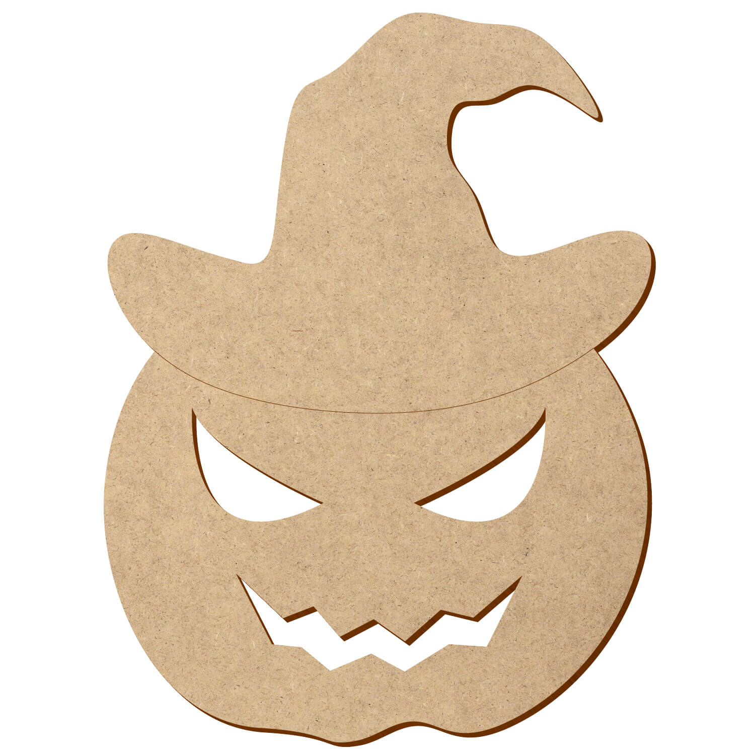 MDF Kürbis mit Hut V1 - 5-50 cm Deko Basteln