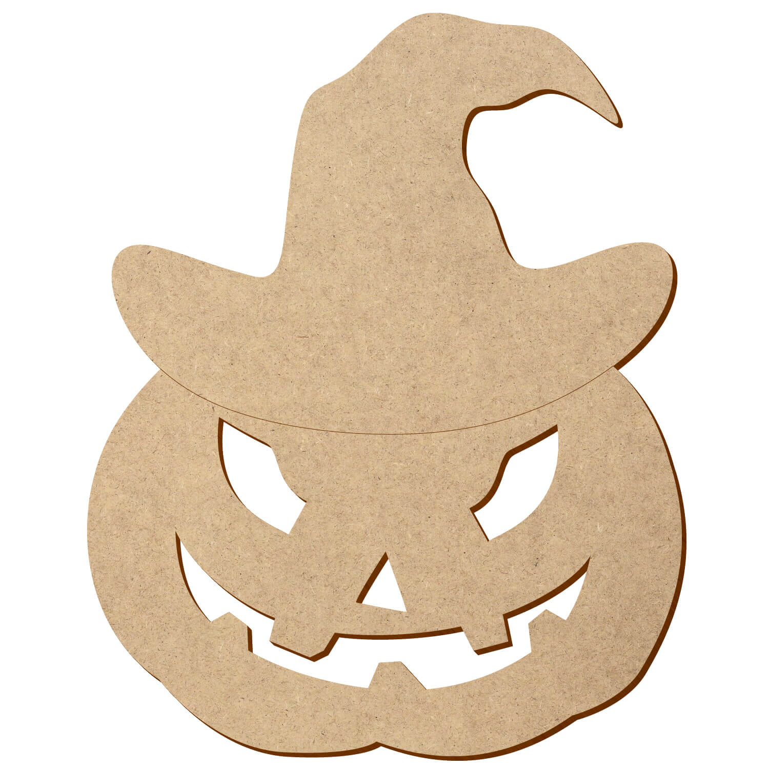 MDF Kürbis mit Hut V3 - 5-50 cm Deko Basteln