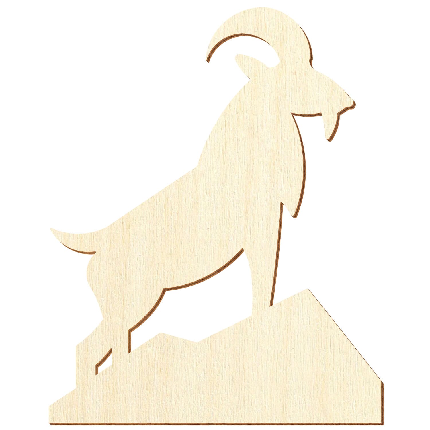 Steinbock Holz Zuschnitt 5-50cm