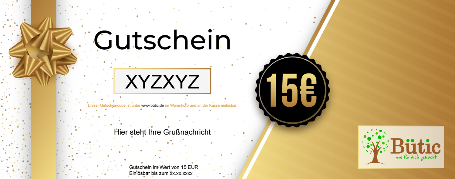 15€ Gutschein DIN lang