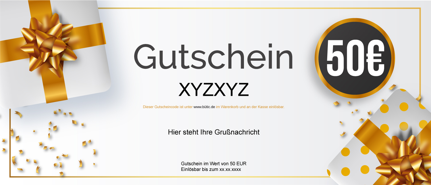 50€ Gutschein DIN lang