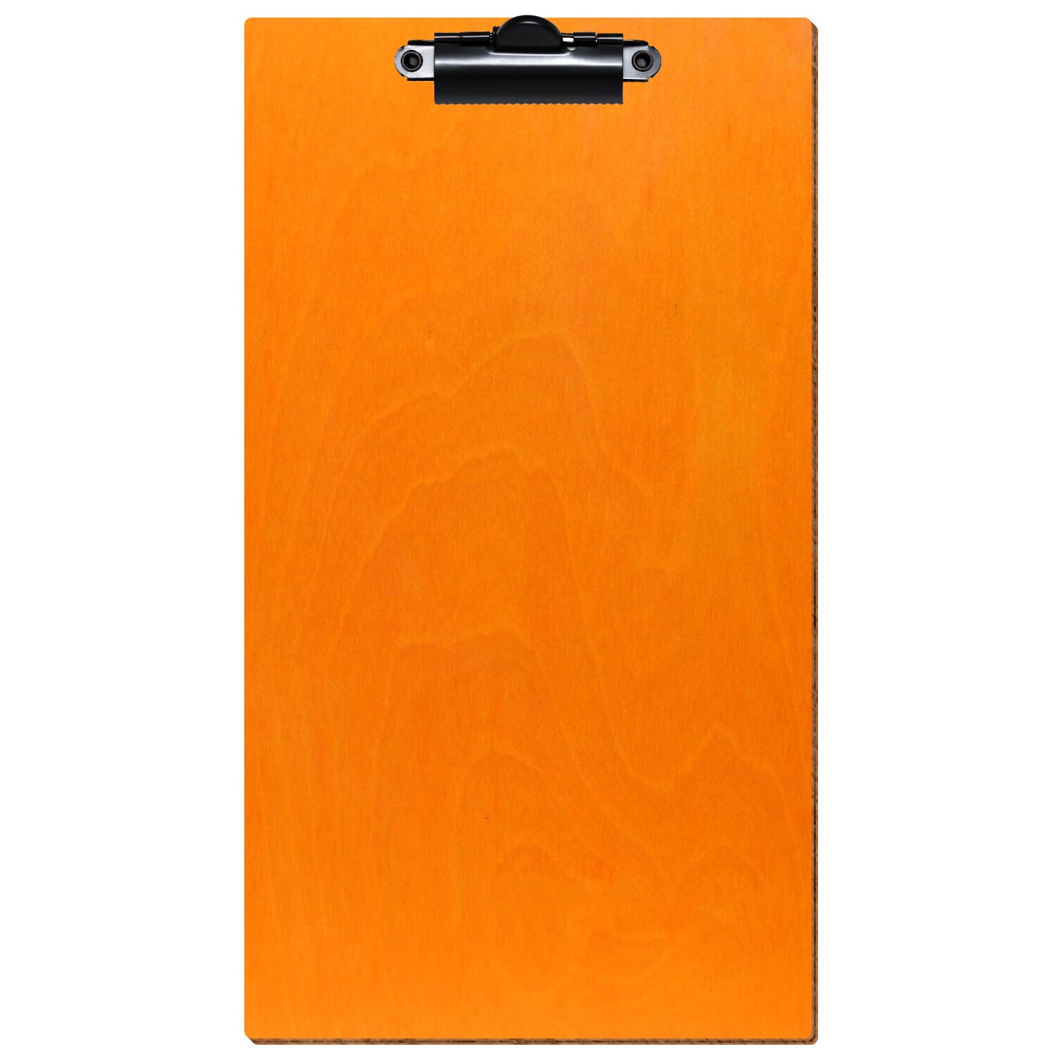 Klemmbrett Getränkekarte Standardform Orange hochkant Zahnklemme schwarz