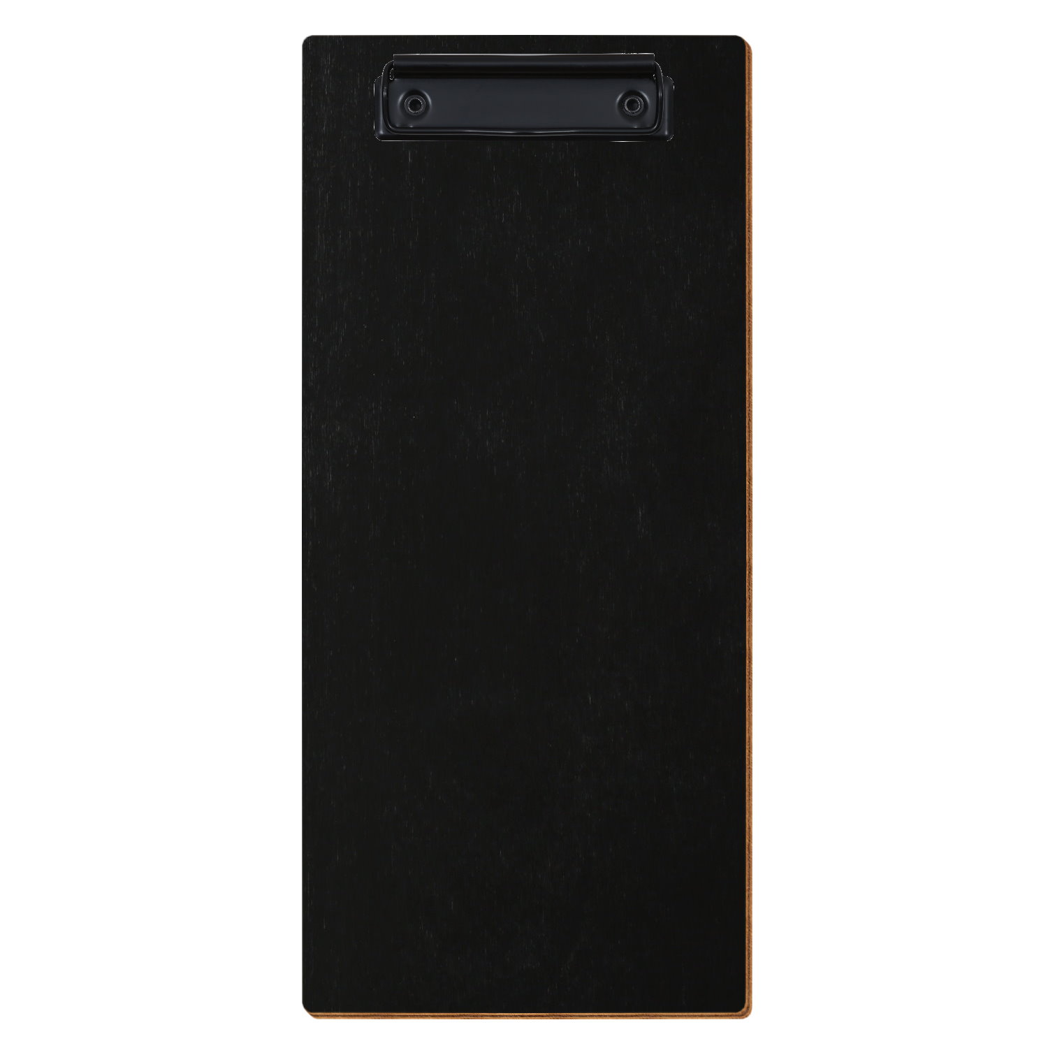Klemmbrett Getränkekarte Standardform Schwarz hochkant Bügelklemme schwarz