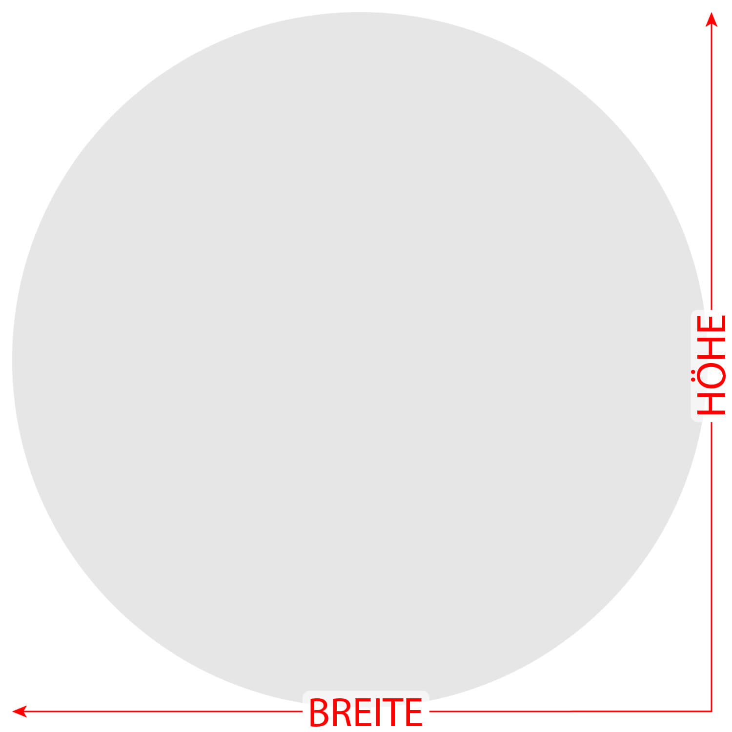 PLEXIGLAS® Zuschnitt 3-50cm - Scheibe Kreis grau Größe