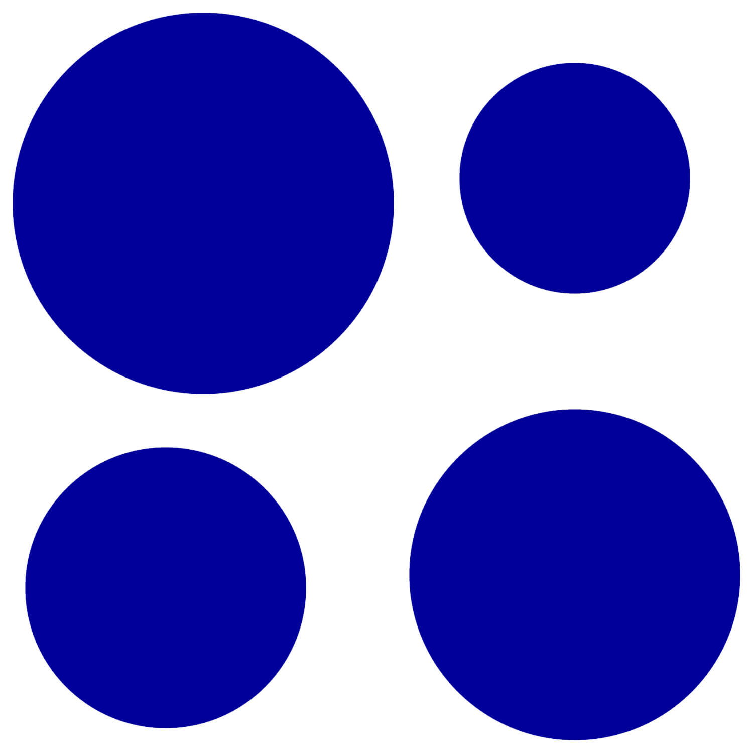 PLEXIGLAS® Zuschnitt 3-50cm - Scheibe Kreis blau Gruppenbild