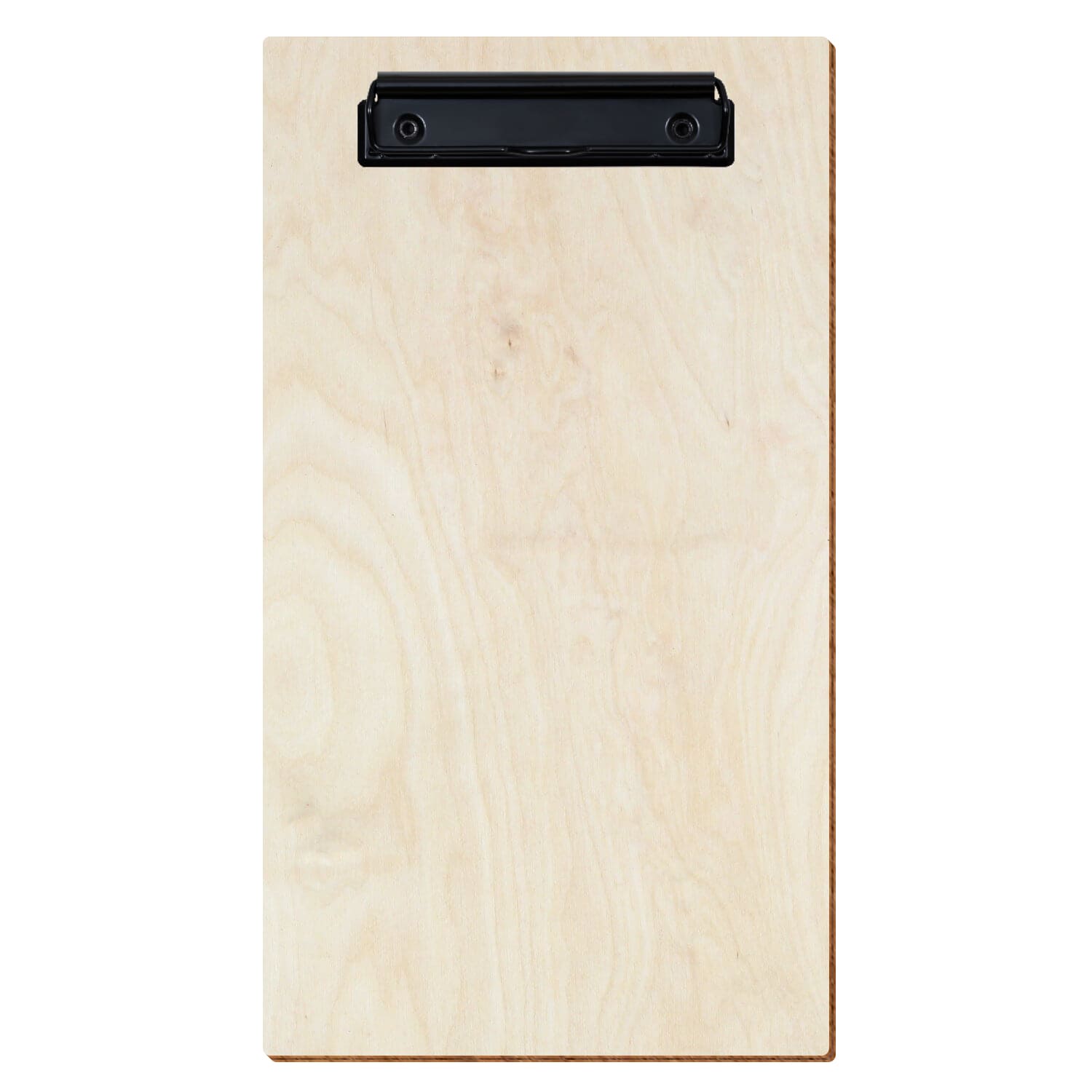 Klemmbrett Rechnungsformat Standardform Birke natur hochkant Bügelklemme schwarz