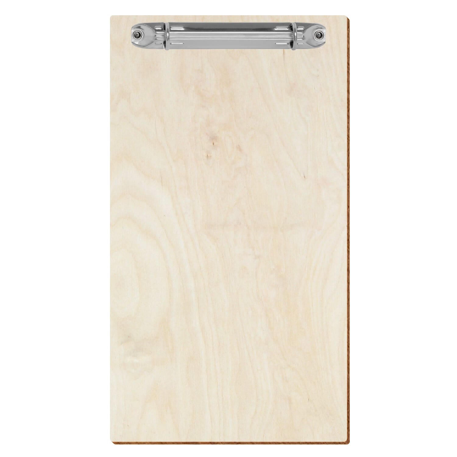 Klemmbrett Rechnungsformat Standardform Birke natur hochkant Ringbuchmechanik silber