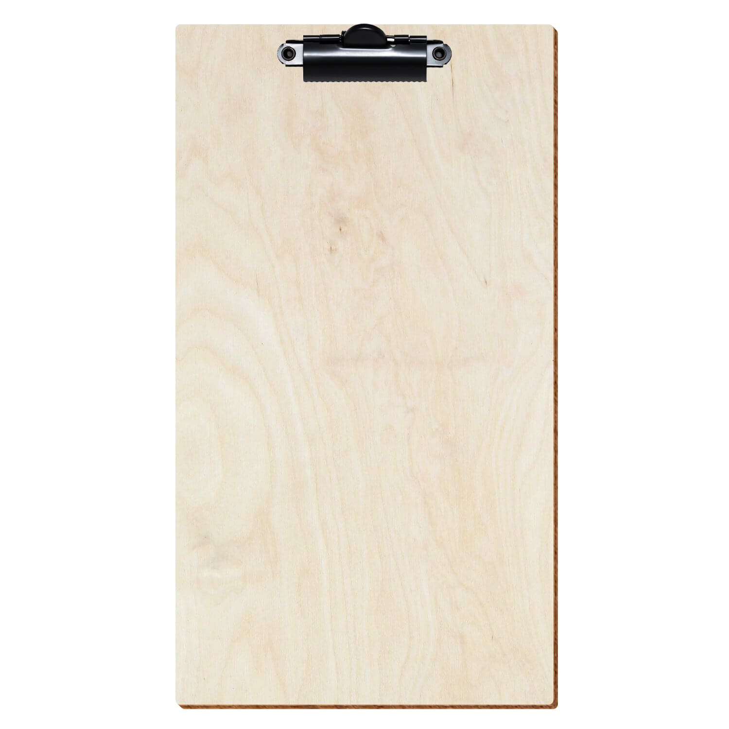 Klemmbrett Rechnungsformat Standardform Birke natur hochkant Zahnklemme schwarz