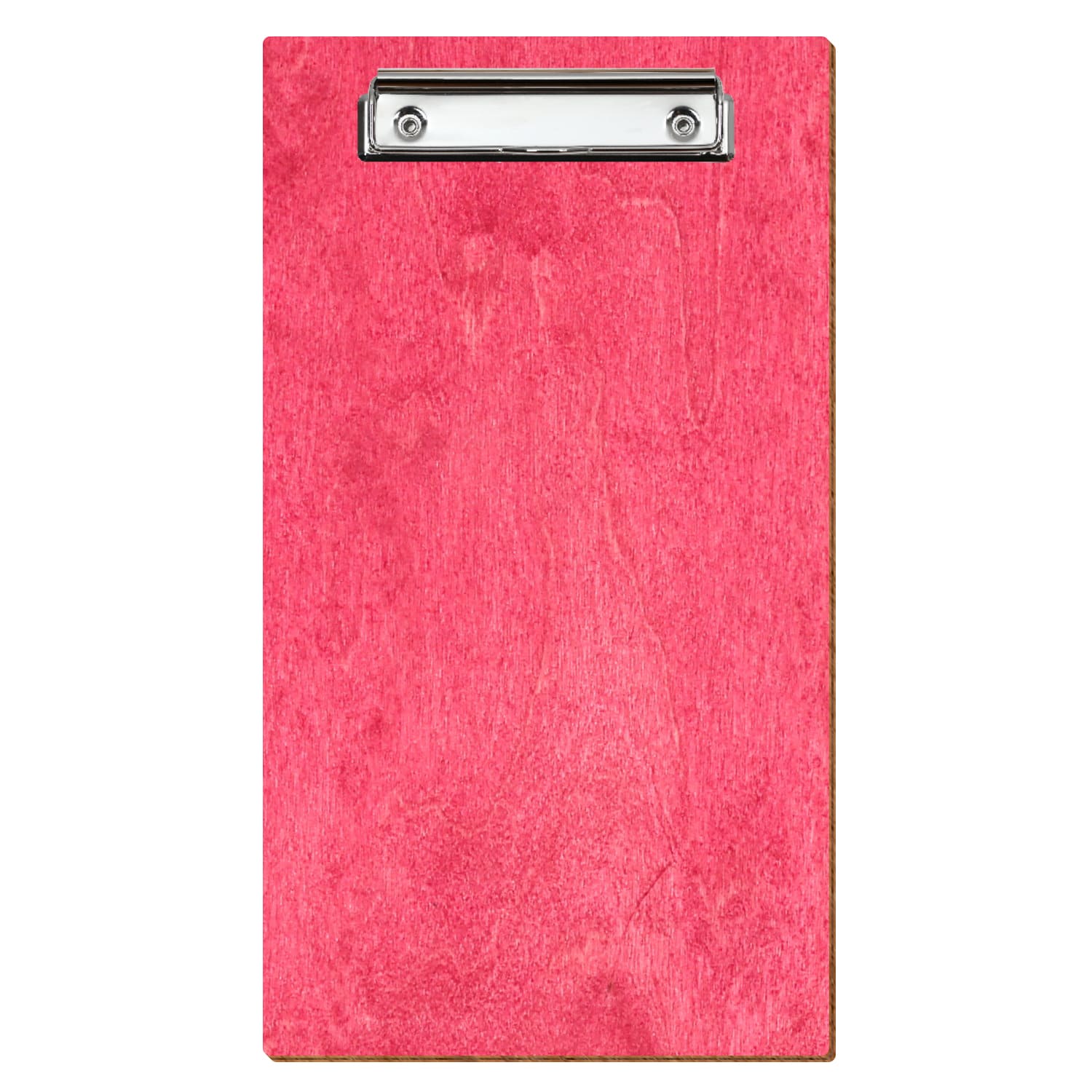 Klemmbrett Rechnungsformat Standardform Dunkelpink hochkant Bügelklemme silber