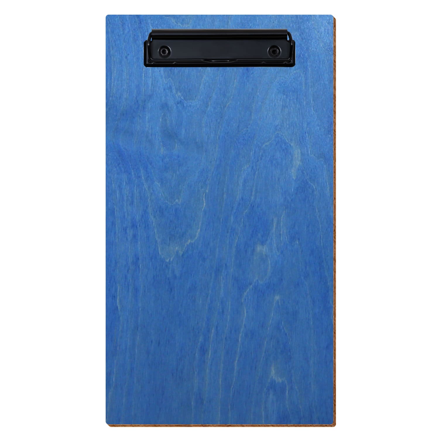 Klemmbrett Rechnungsformat Standardform Kornblumenblau hochkant Bügelklemme schwarz