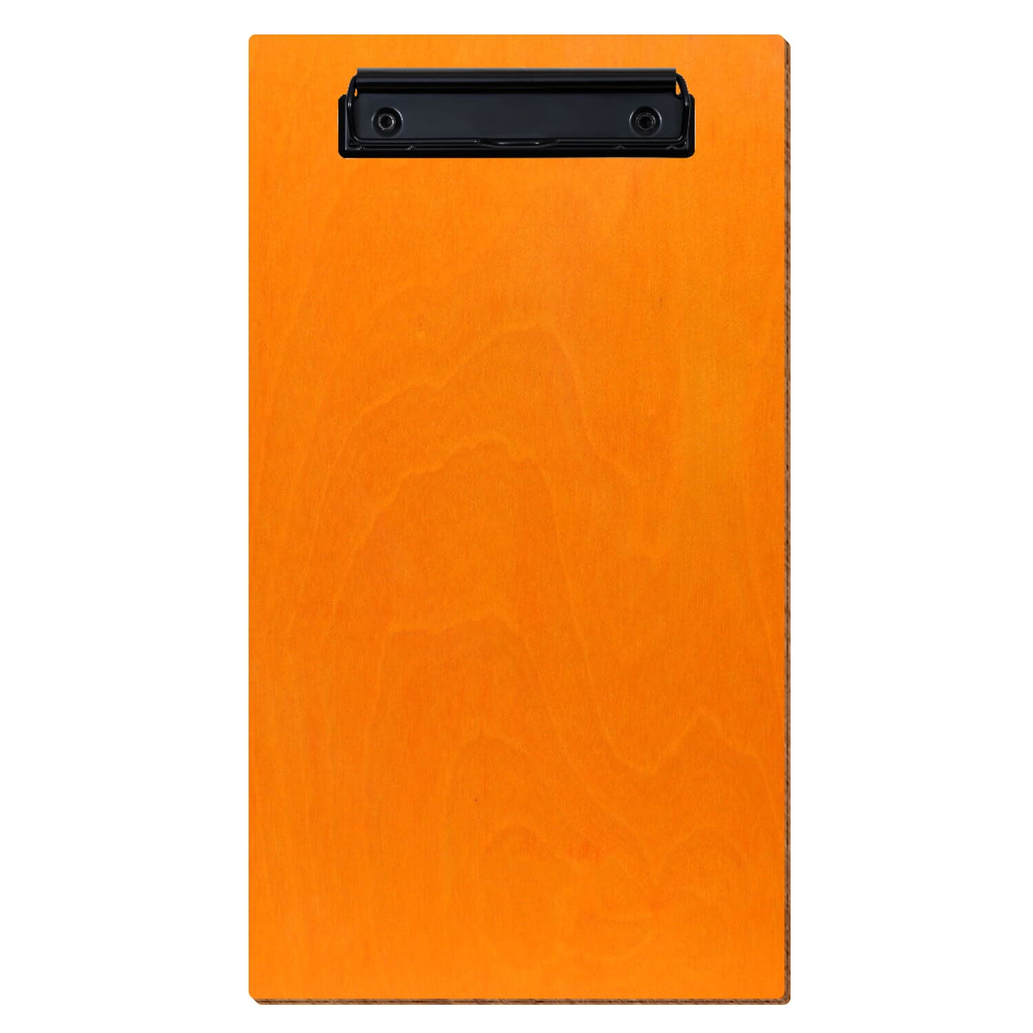 Klemmbrett Rechnungsformat Standardform Orange hochkant Bügelklemme schwarz