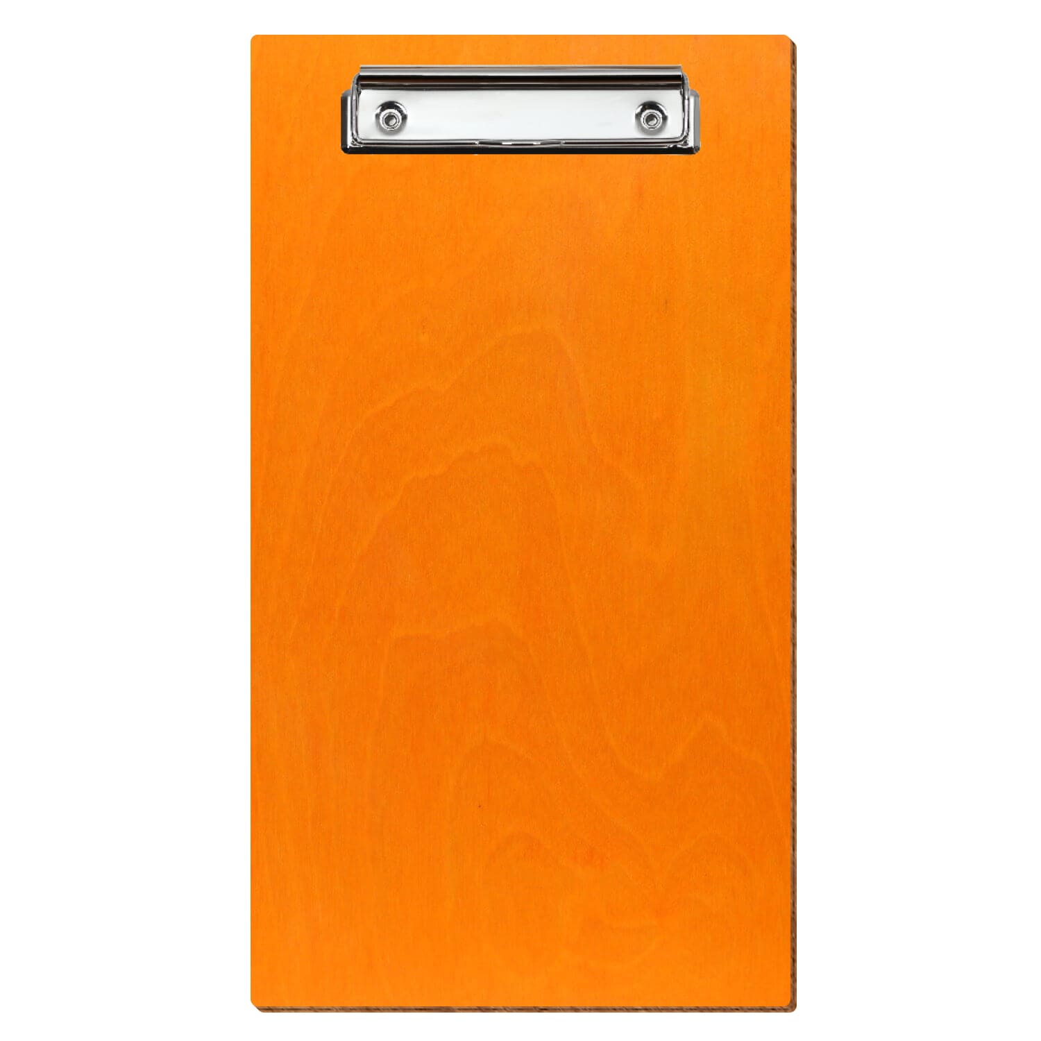 Klemmbrett Rechnungsformat Standardform Orange hochkant Bügelklemme silber
